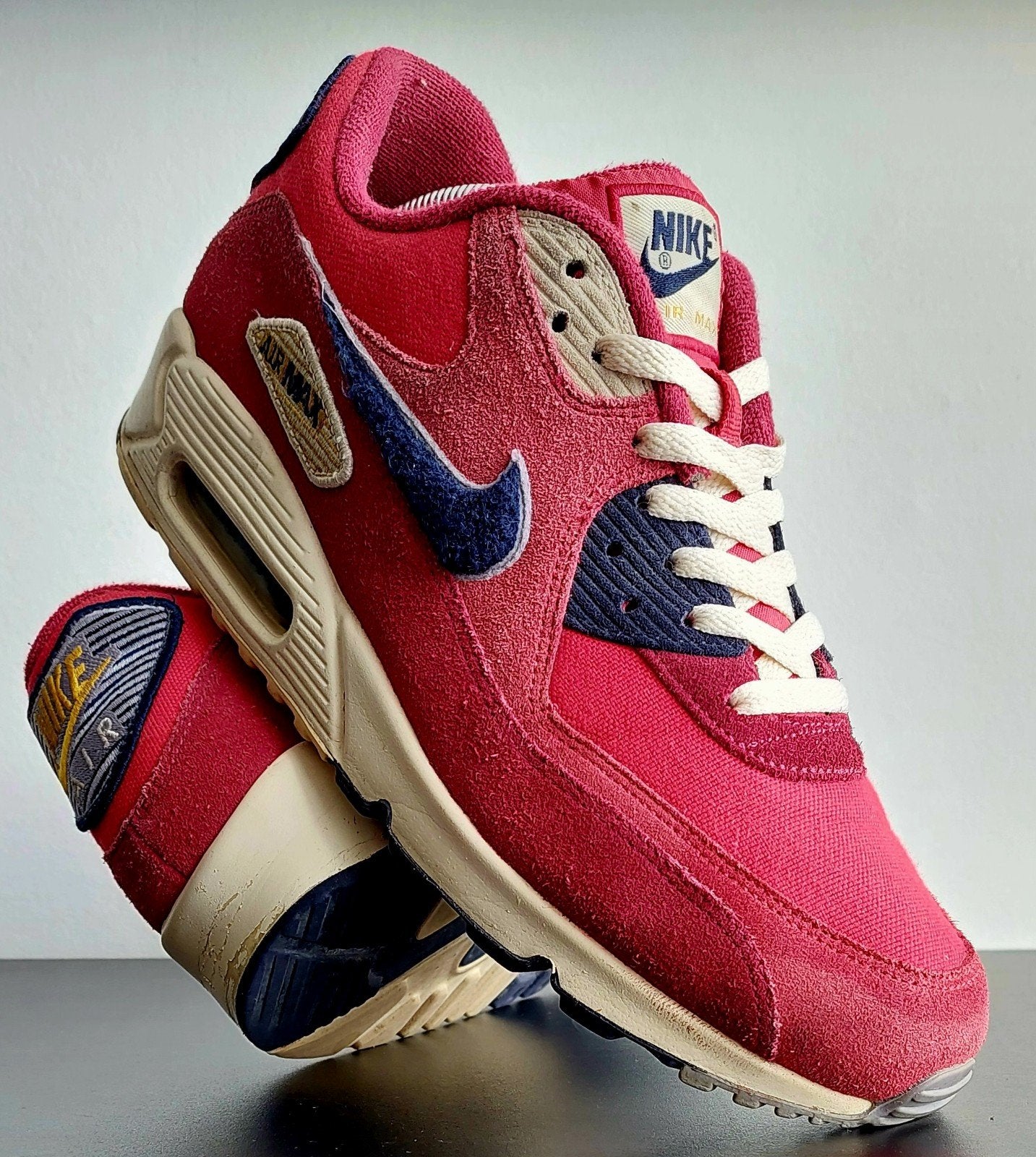 Nike Air Max 90 Premium SE University Red Maat 44, Kleding | Heren, Schoenen, Ophalen of Verzenden