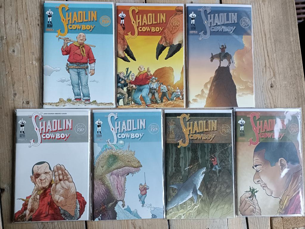 The Shaolin Cowboy - compleet (First prints) (Burlyman Ent), Amerika, Geof Darrow, Complete serie of reeks, Ophalen of Verzenden