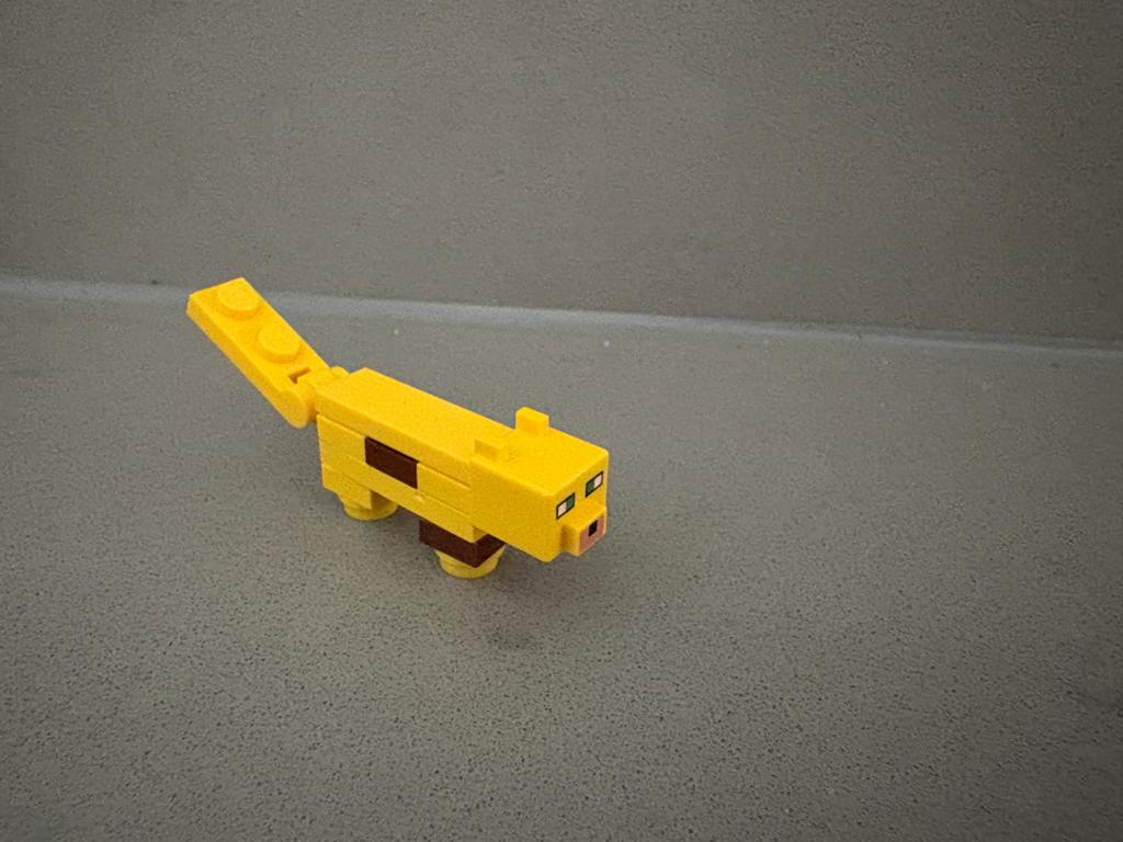 Lego minifigure mineocelot02 minecraft ocelot, Minecraft, Lego, Ophalen of Verzenden, Zo goed als nieuw