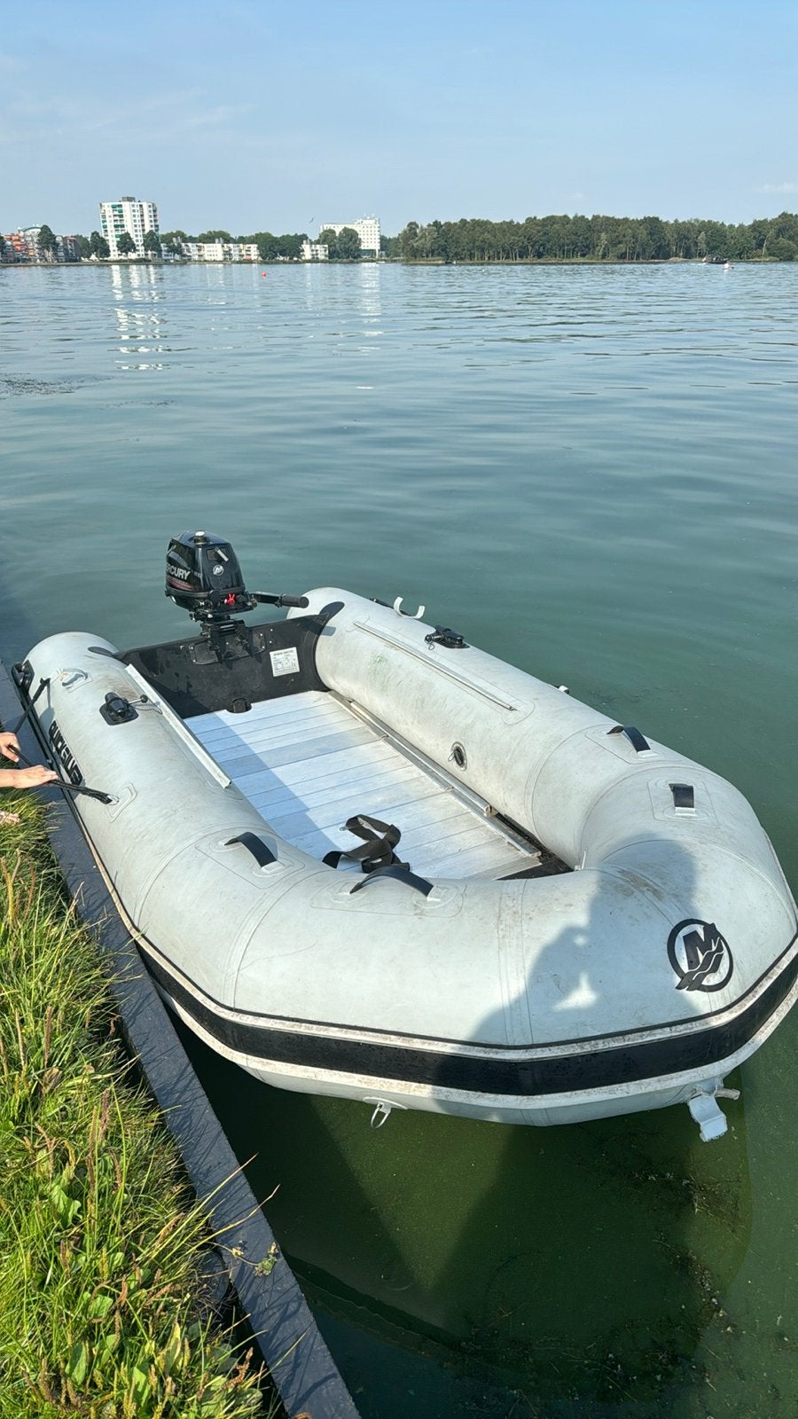 QuickSilver rubberboot, Ophalen, Aluminium, Quicksilver, Buitenboordmotor