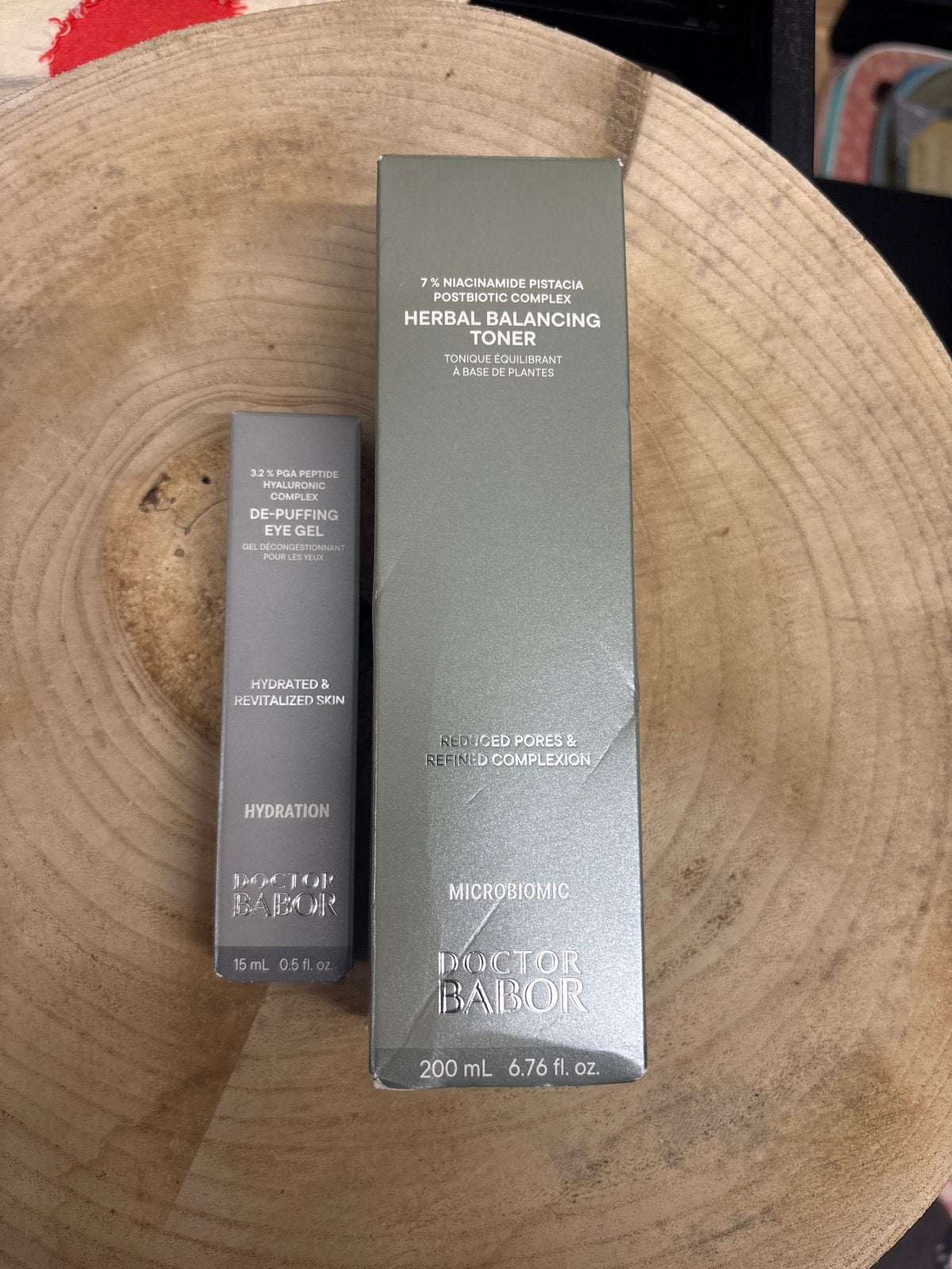 Doctor Babor Herbal Balancing Toner & De-Puffing Eye Gel, Ophalen of Verzenden, Nieuw, Gehele gezicht, Verzorging
