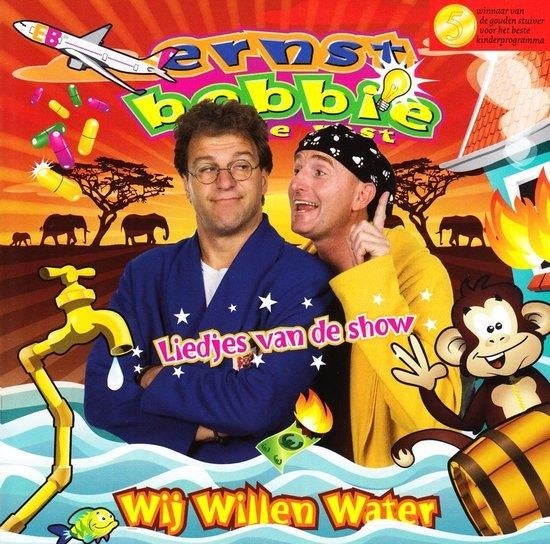 CD Ernst Bobbie En De Rest - Wij Willen Water, Cd's en Dvd's, Cd's | Kinderen en Jeugd, Zo goed als nieuw, Muziek, 3 tot 5 jaar