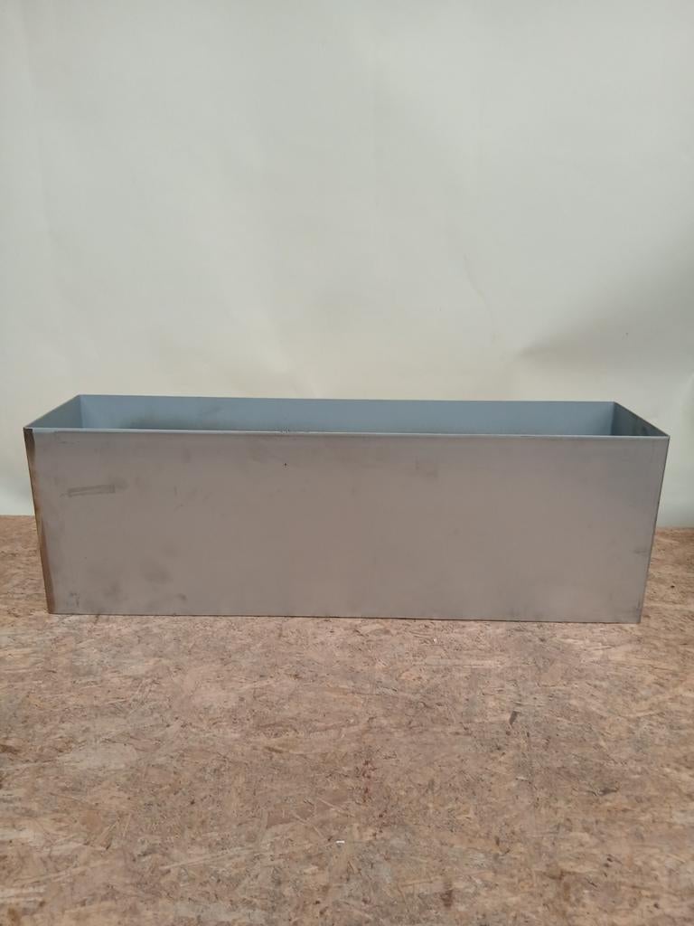 4 stuks plantenbakken RVS 86x20x28 cm, Ophalen, Gebruikt, Minder dan 30 cm, Balkon