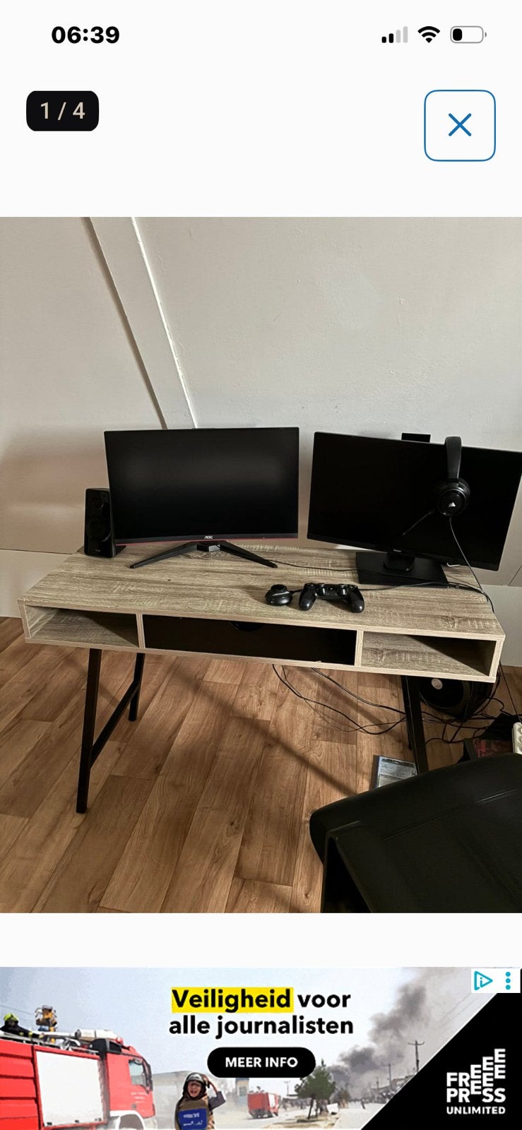 Bureau + kastje leenbakker, Ophalen, Zo goed als nieuw