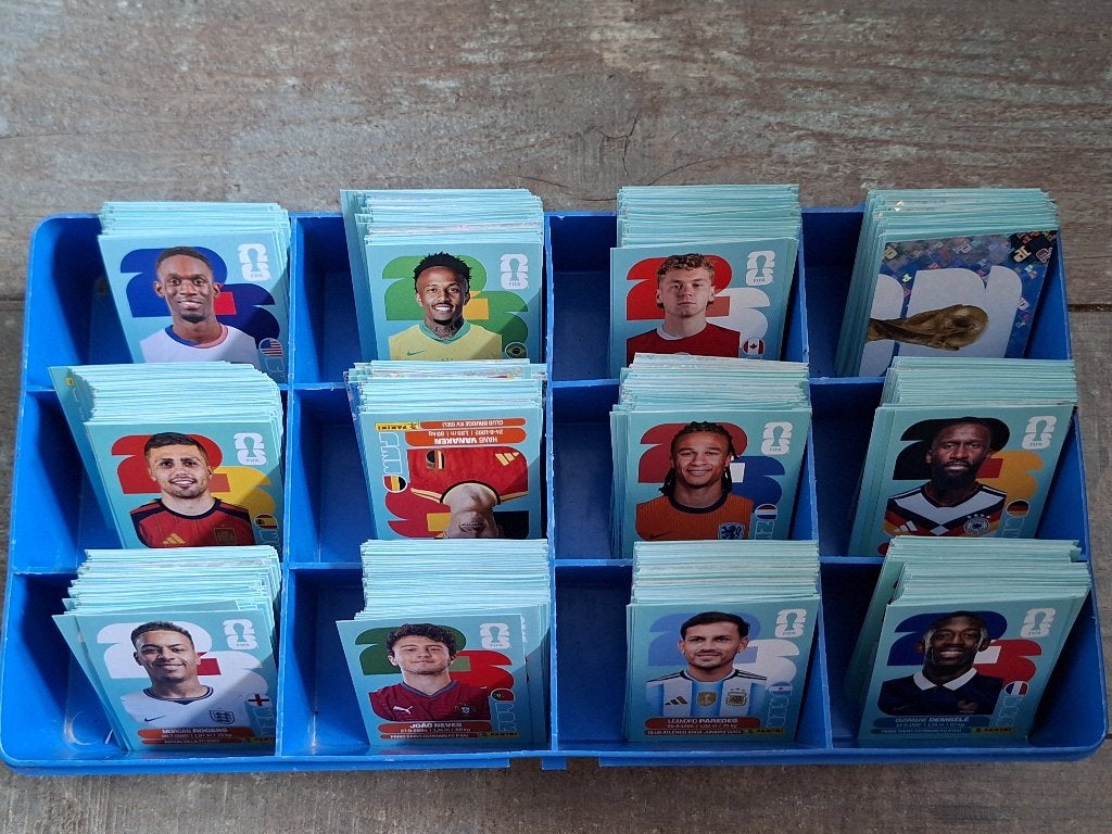WK 2026 dubbele plaatjes Panini 0,30 P/S lees advertentie, Verzenden, Zo goed als nieuw, Buitenlandse clubs, Poster, Plaatje of Sticker
