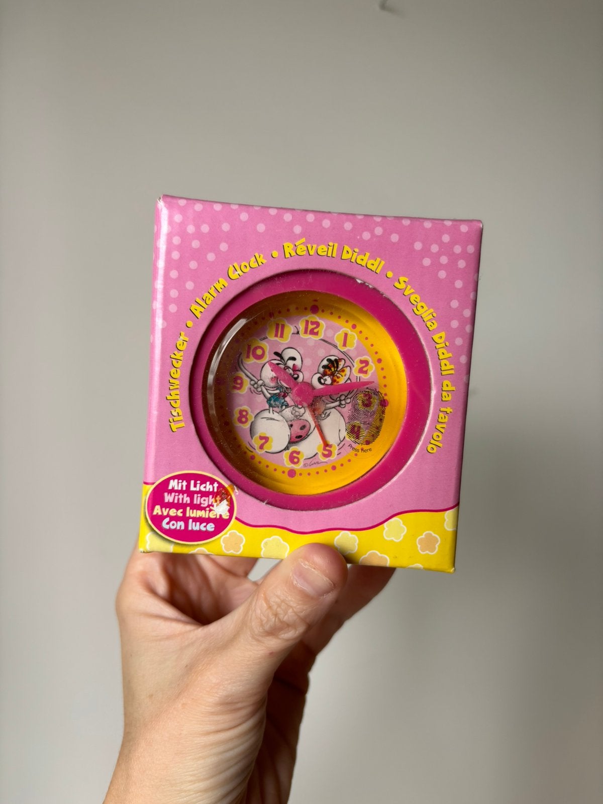 Diddl wekker klok nieuw in doosje, Verzenden, Zo goed als nieuw