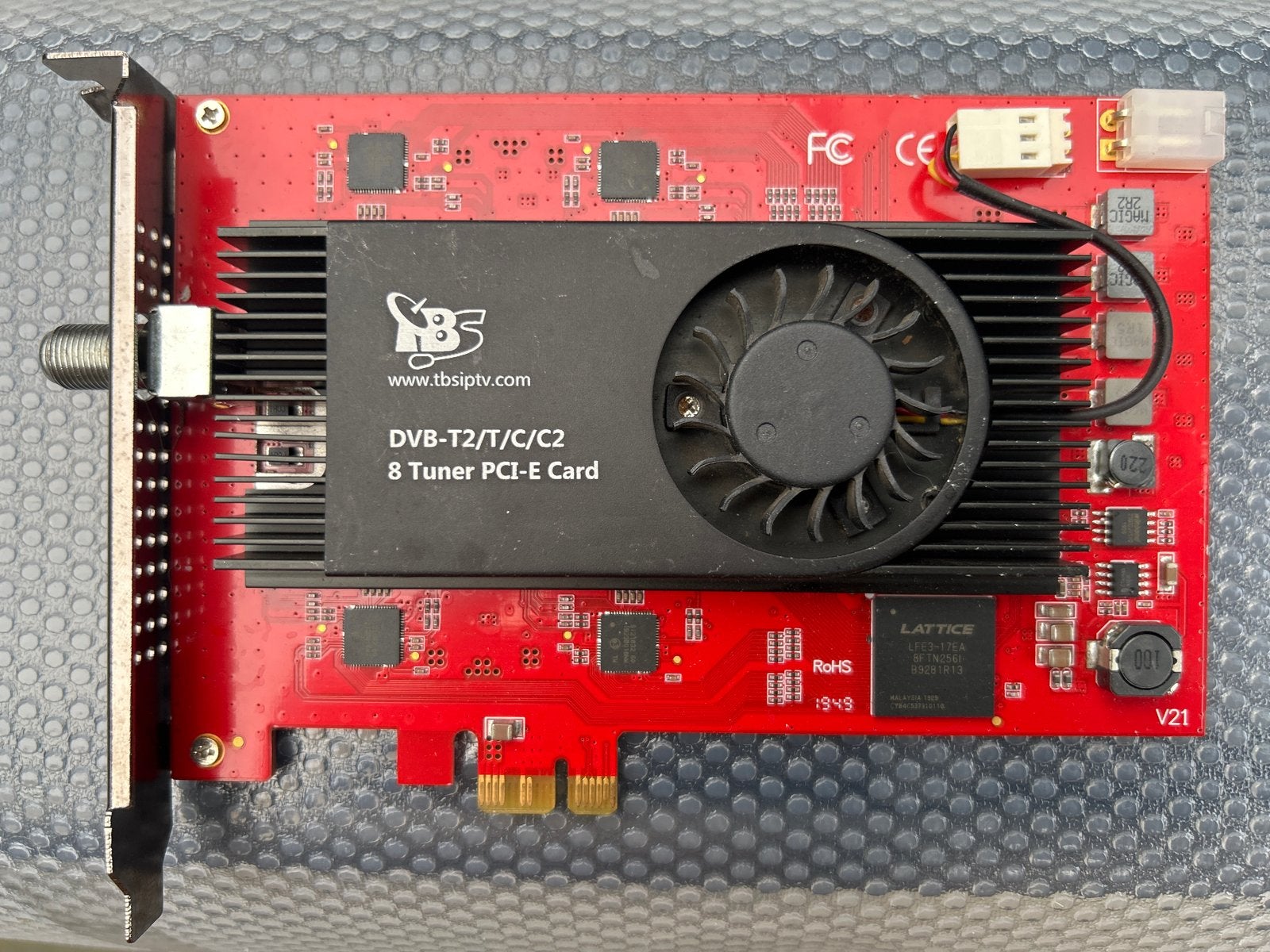 TBS6209 DVB-T2/T/C/C2 8 Tuner PCI-E Card, Ophalen of Verzenden, Zo goed als nieuw, Decoder
