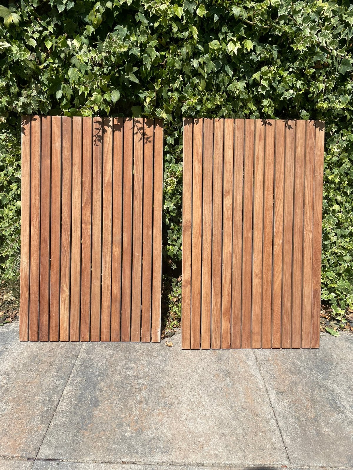 Teak douche vlonders, Ophalen, 50 tot 100 cm, Zo goed als nieuw, Minder dan 100 cm