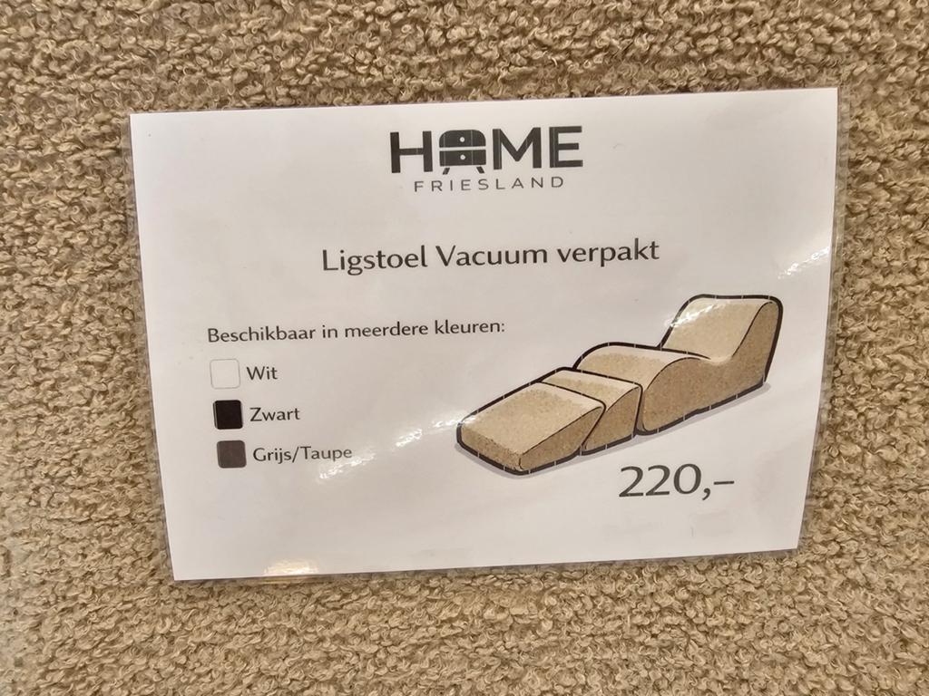 Ligstoel vaccum verpakt, 125 cm of meer, Nieuw, Info@homefriesland.nl, Kelvinstraat 6 8912BA