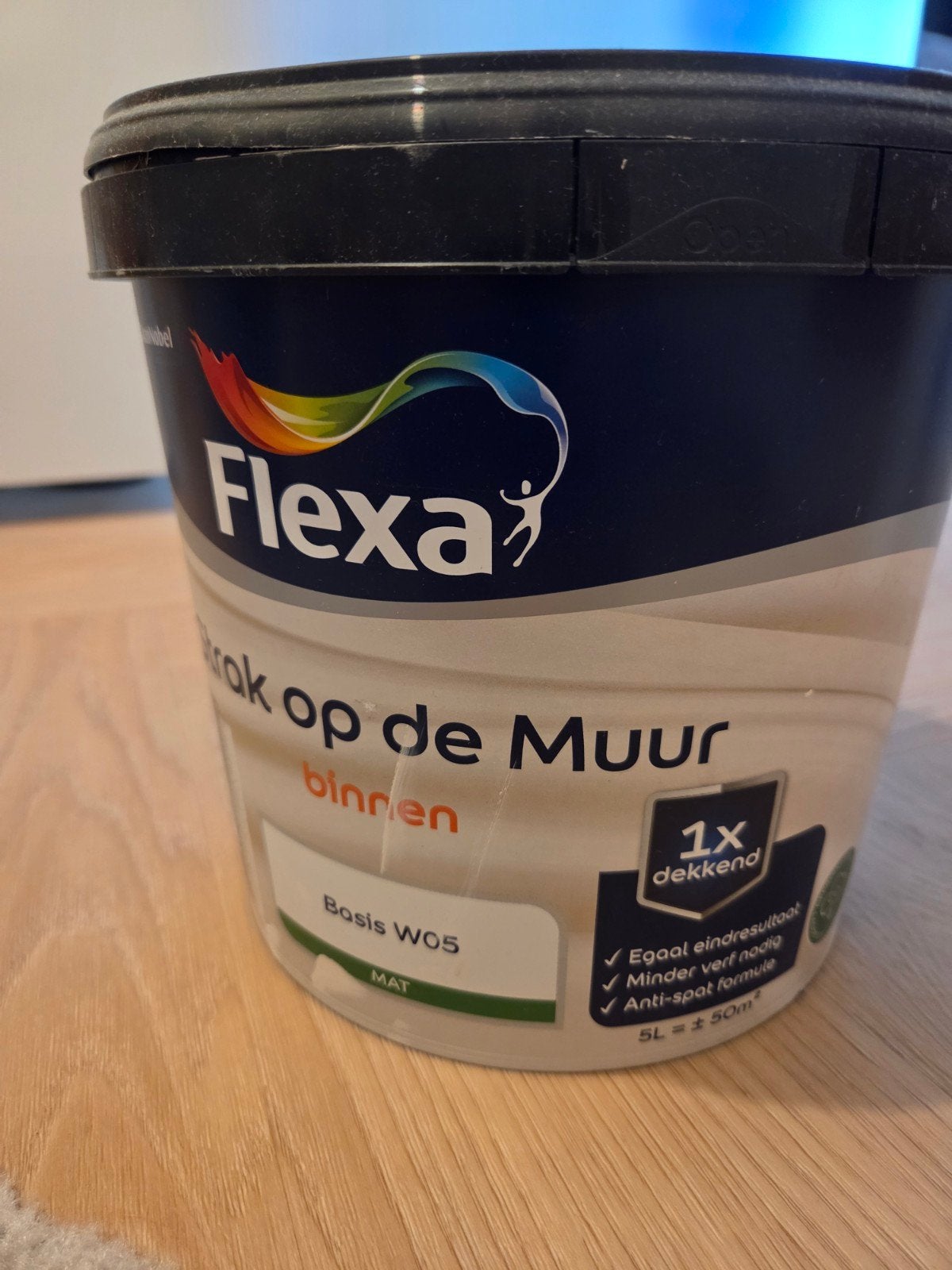 Flexa Muurverf "Feather" Beige - 2L over, Ophalen of Verzenden, Overige typen