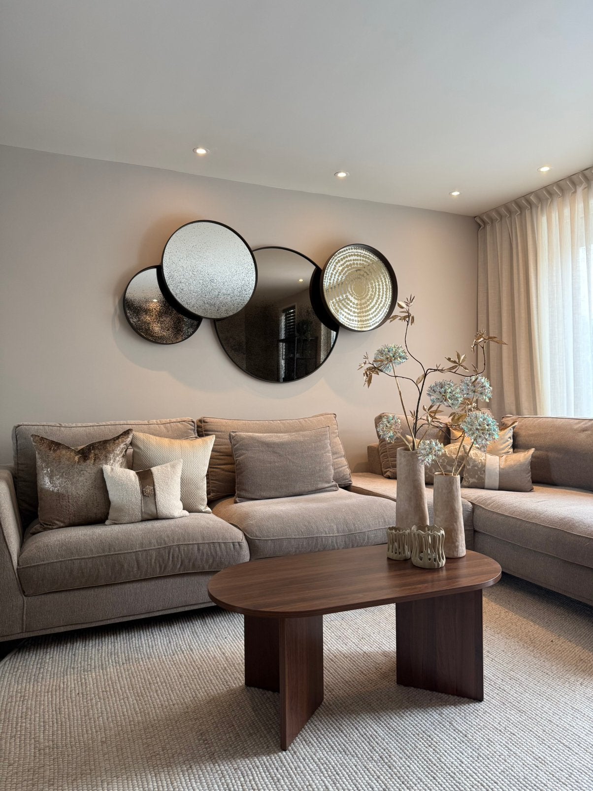 Home Heaven salontafel Raphael ovaal bruin hout 100x50cm, 100 tot 150 cm, Zo goed als nieuw, Overige houtsoorten, Modern