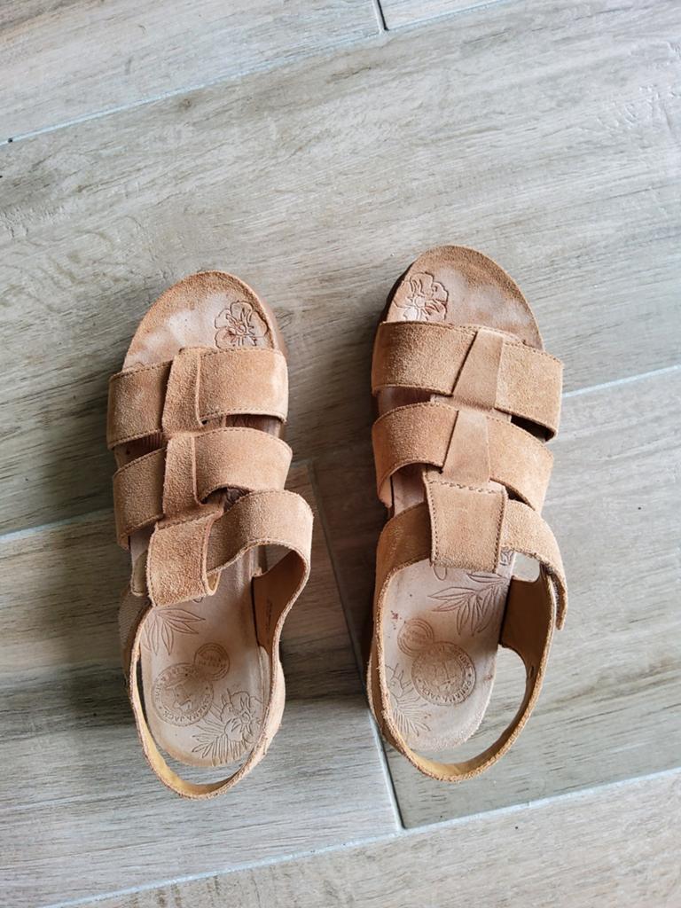 suède panama jack sandalen met klittenband maat 40, Kleding | Dames, Schoenen, Ophalen, Bruin, Sandalen of Muiltjes, Panama jack
