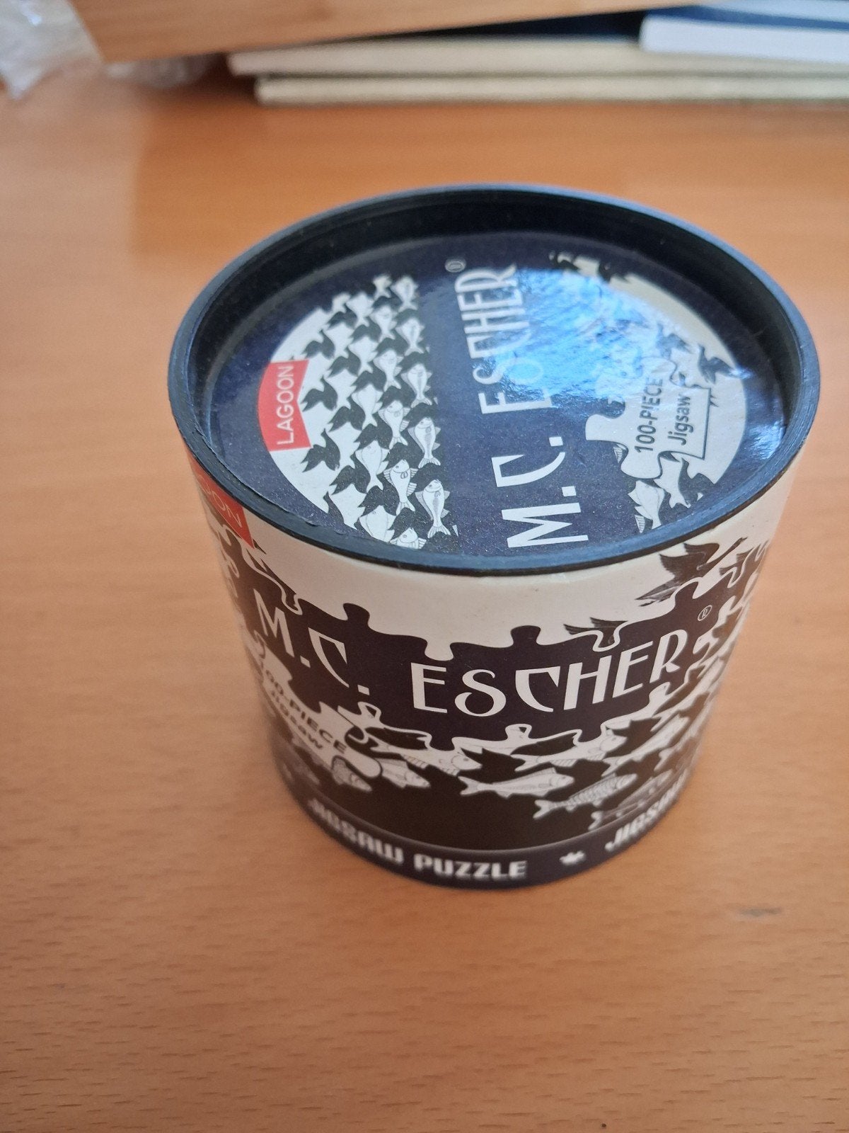 M.C. Escher Jigsaw Puzzel - 100 stukjes, Ophalen of Verzenden, Minder dan 500 stukjes, Gebruikt, Legpuzzel