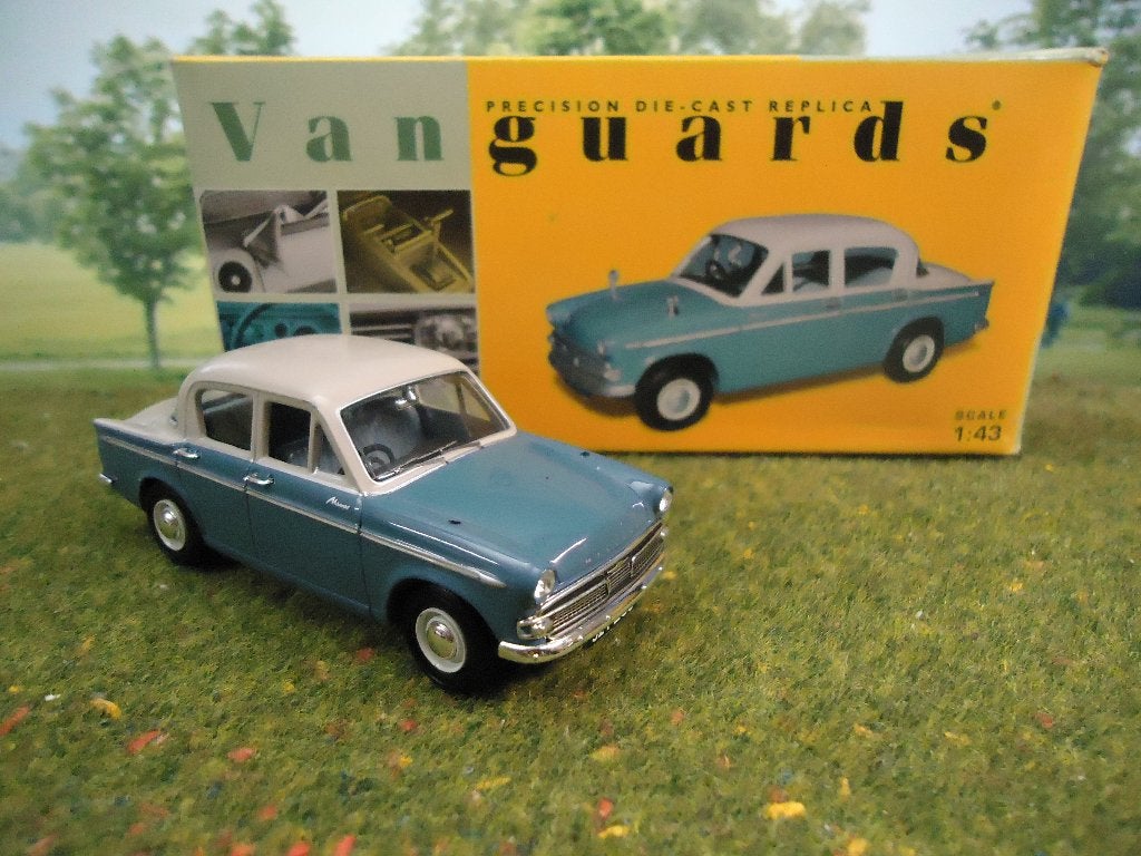 1/43 Hillman Minx - Vanguards azure blue + pearl green, Ophalen of Verzenden, Zo goed als nieuw, Auto, Overige merken