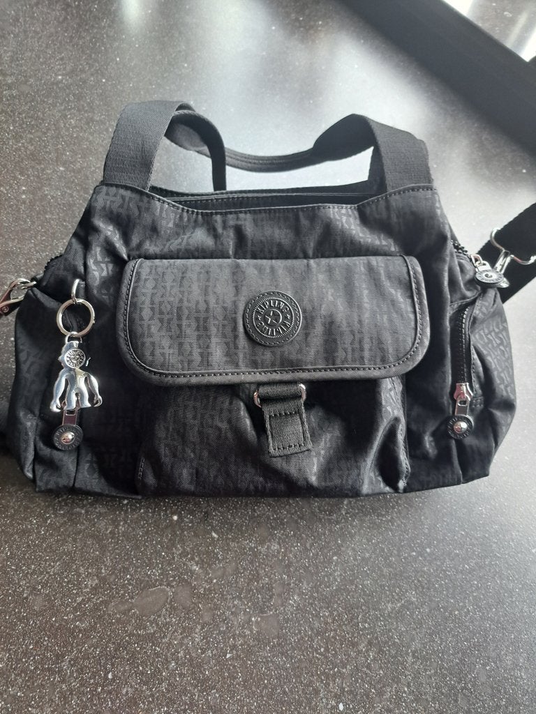 In nieuwstaat zijnde zwarte Kipling Felix LU schouder-handta, Ophalen of Verzenden, Nieuw, Zwart, Handtas