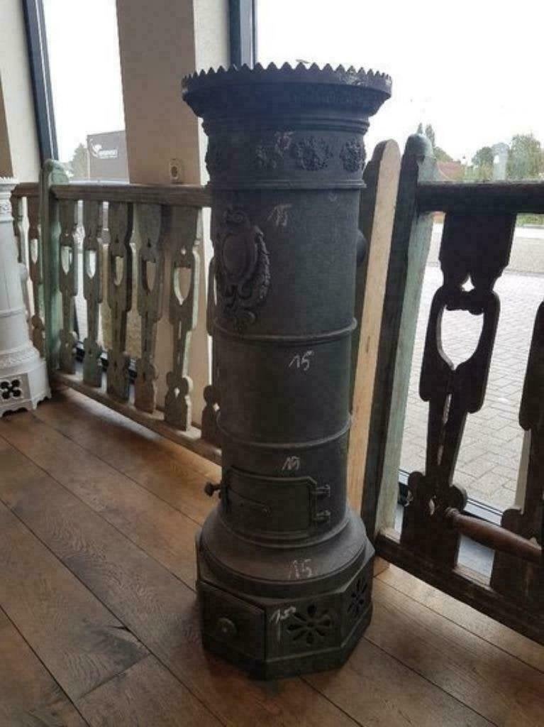 GIETIJZEREN OUDE POTKACHEL HOUTKACHEL, Ophalen of Verzenden