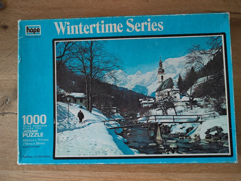 Jigsaw puzzel Ramsau, Duitsland 1000 st., Ophalen of Verzenden, 500 t/m 1500 stukjes, Gebruikt, Legpuzzel