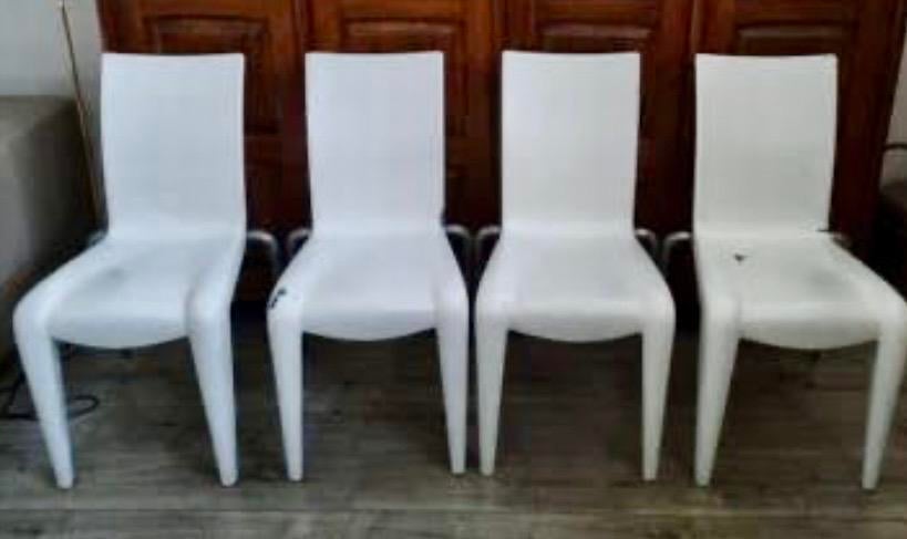 Set / 4 Vintage Louis 20 Stoelen philippe Starck voor Vitra, Antiek en Kunst, Ophalen