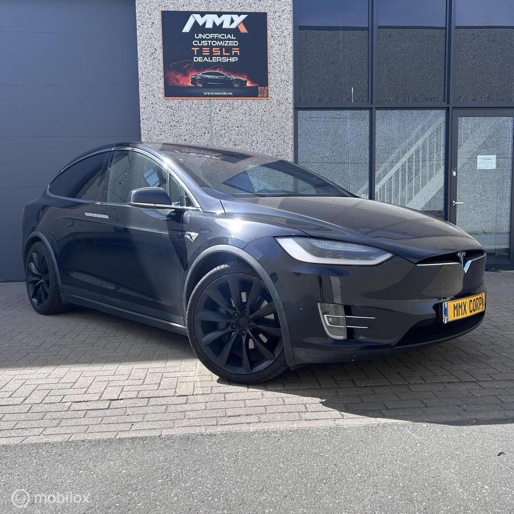Tesla Model X 100D, Automaat, Model X, Zwart, 2433 kg