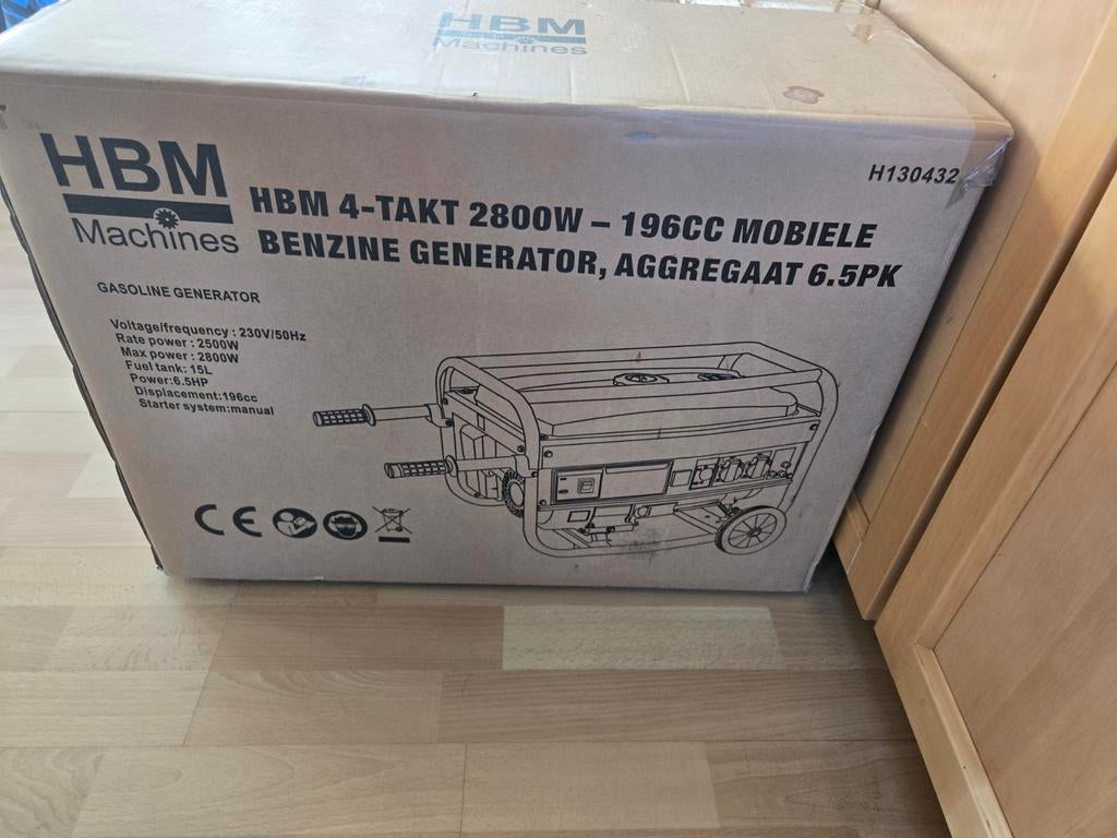 Hbm. 2800w generator., Ophalen, Nieuw