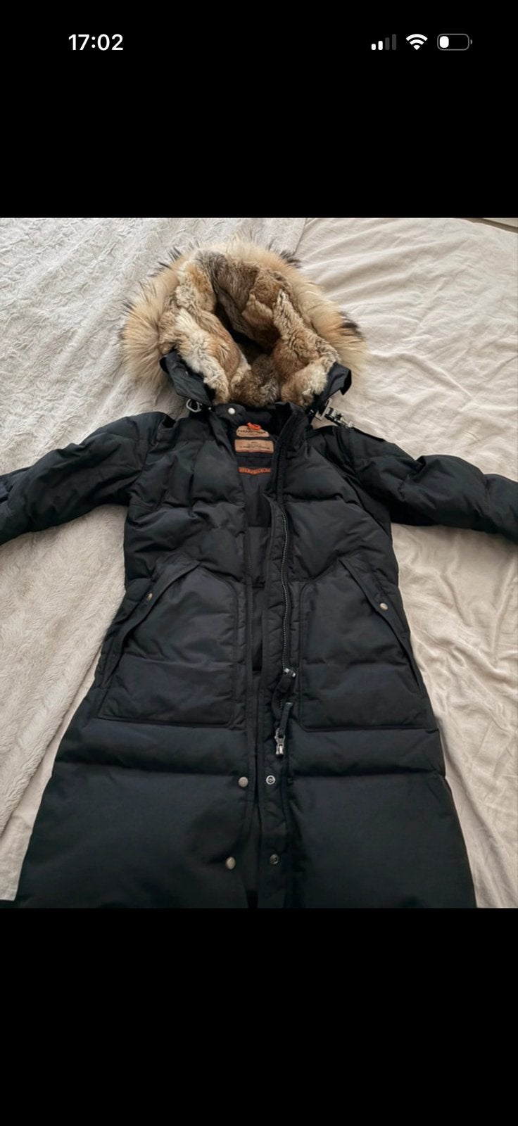 Parajumpers Long Bear Dames Jas Zwart - Maat S, Ophalen of Verzenden, Zo goed als nieuw, Maat 34 (XS) of kleiner, Zwart