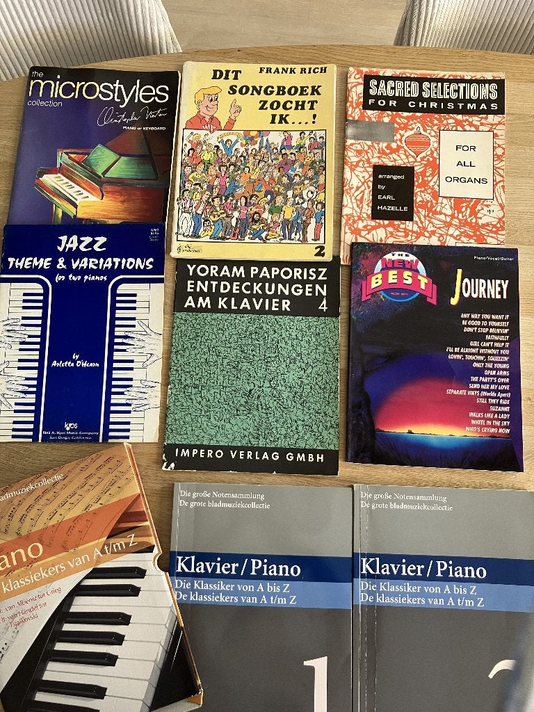Diverse muziekboeken voor piano, Gebruikt, Overige genres, Overige soorten, Ophalen of Verzenden