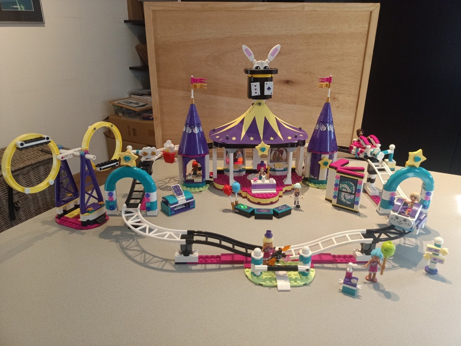 LEGO Friends Magische Kermisachtbaan 41685, Ophalen of Verzenden, Zo goed als nieuw, Overige merken