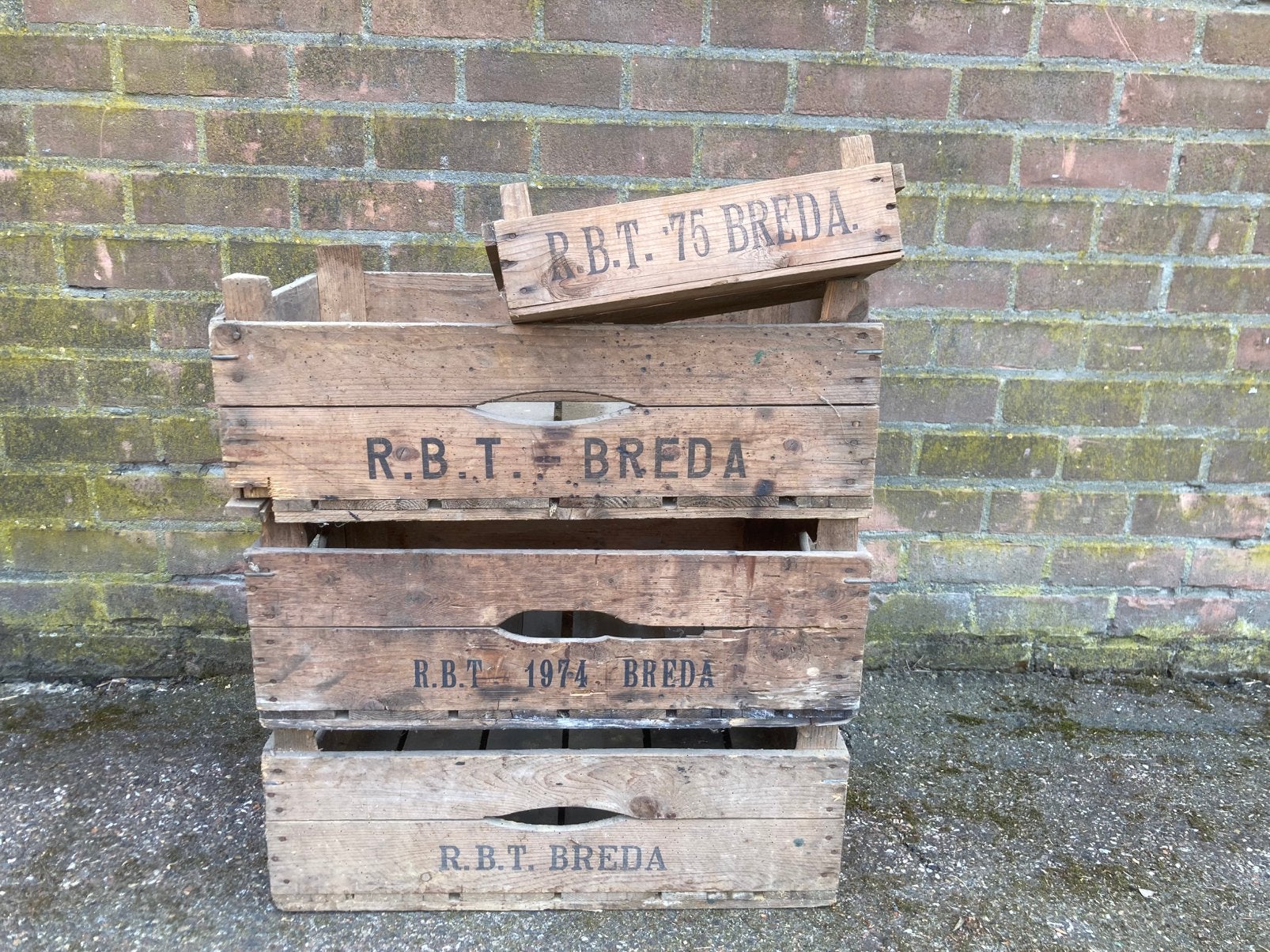 Houten veilingkist Fruitkist, Ophalen
