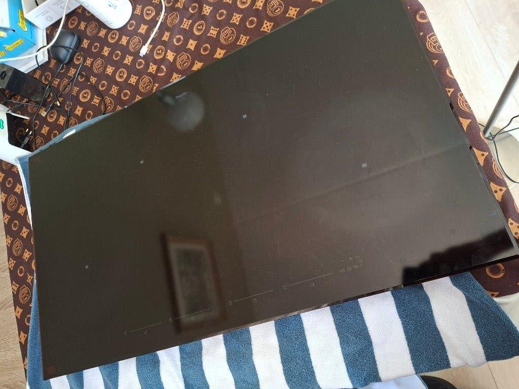 inductieplaat 90 centimeter, Ophalen, Gebruikt, 4 kookzones, Inbouw