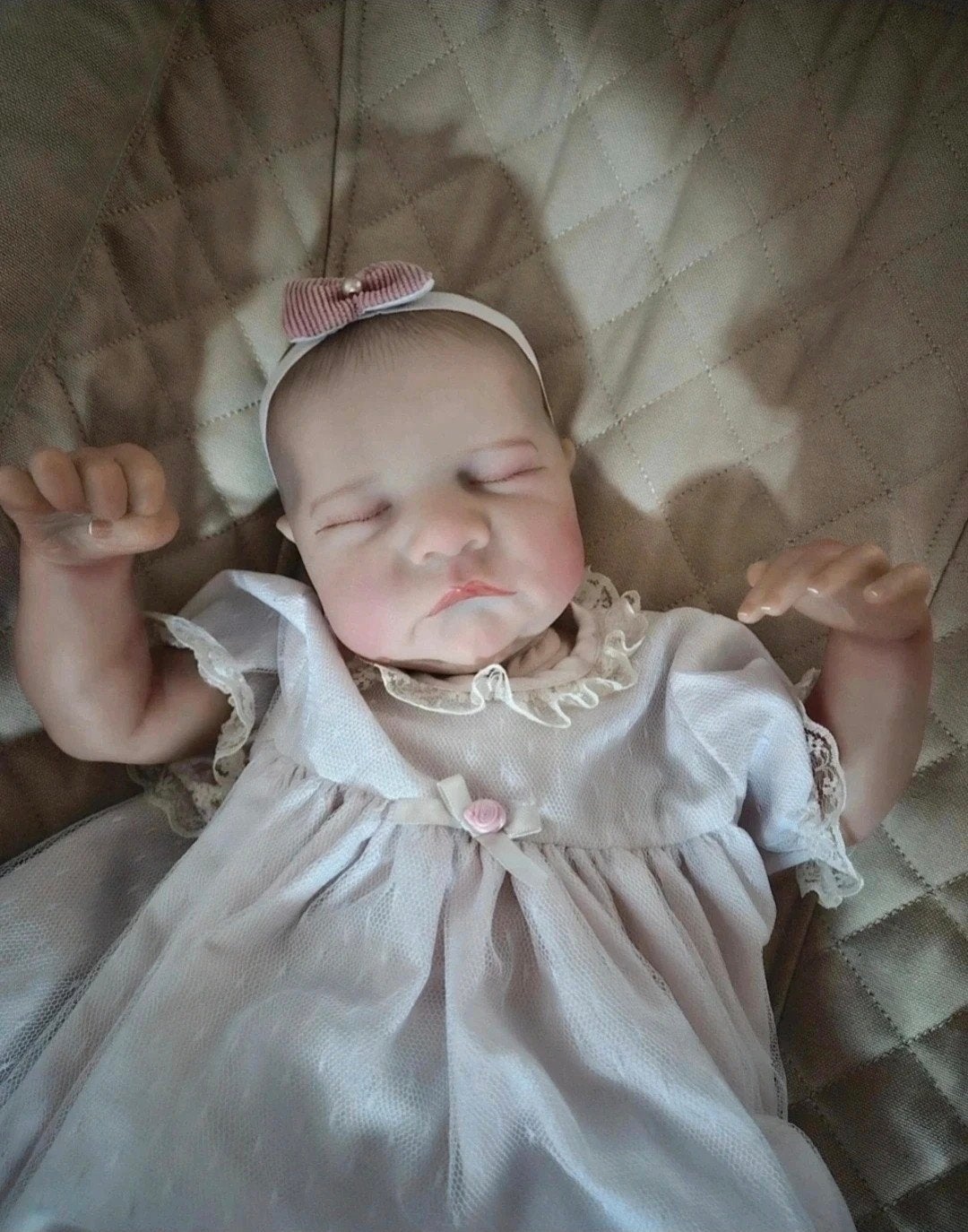 Super lief reborn meisje, Verzamelen, Ophalen of Verzenden, Nieuw, Pop, Levensecht of Reborn