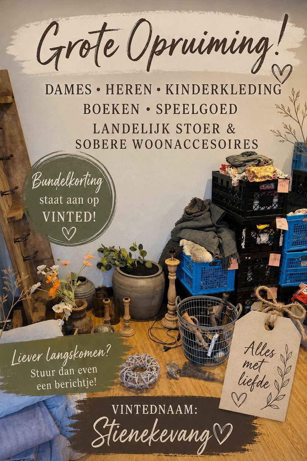 Grote Opruiming: Kleding, Boeken, Speelgoed &Woonaccessoires, Huis en Inrichting, Ophalen of Verzenden, Zo goed als nieuw