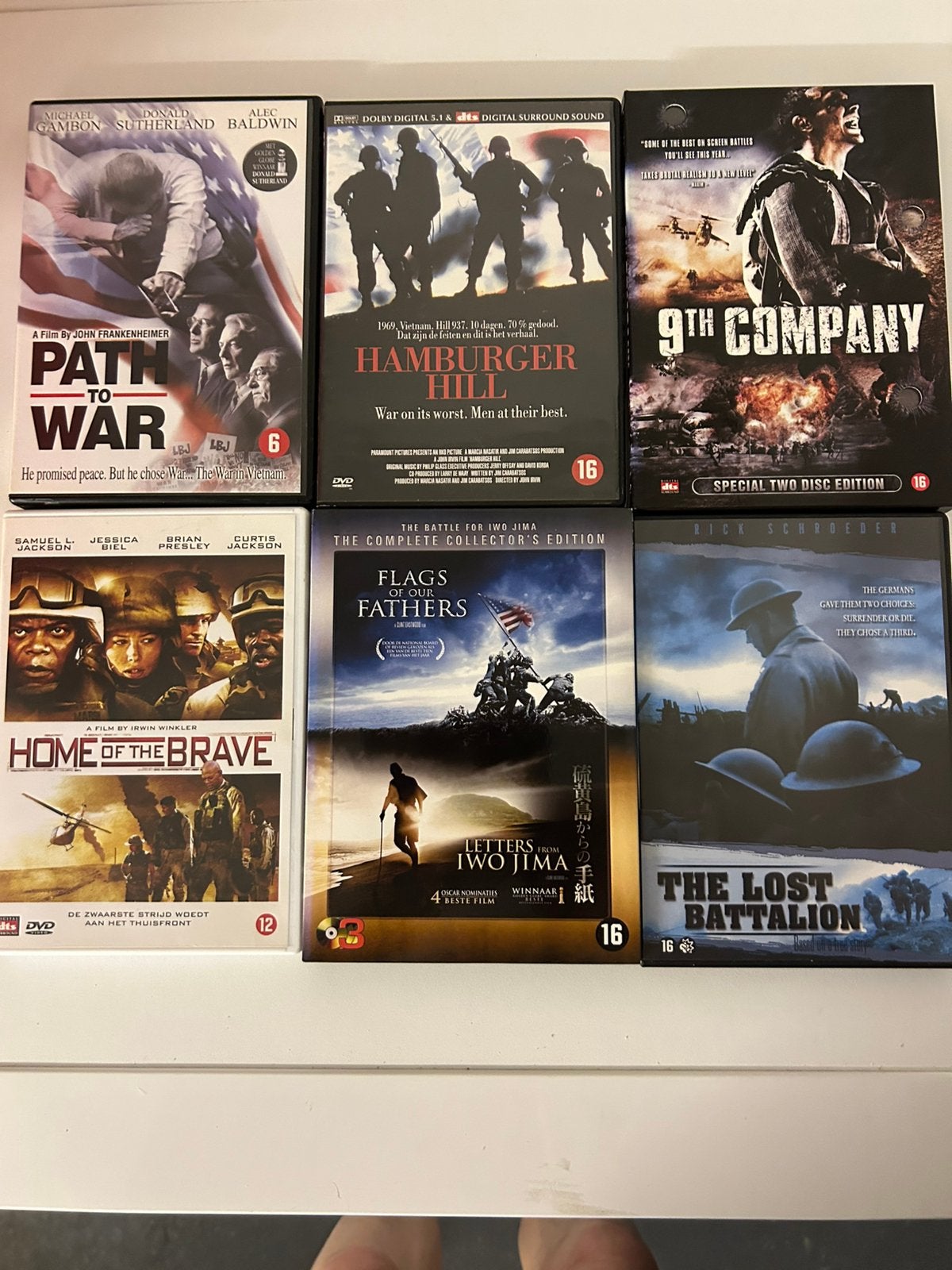6 OORLOGEN DVD’S, Cd's en Dvd's, Dvd's | Actie, Vanaf 16 jaar, Nederlands, Ophalen of Verzenden, Zo goed als nieuw