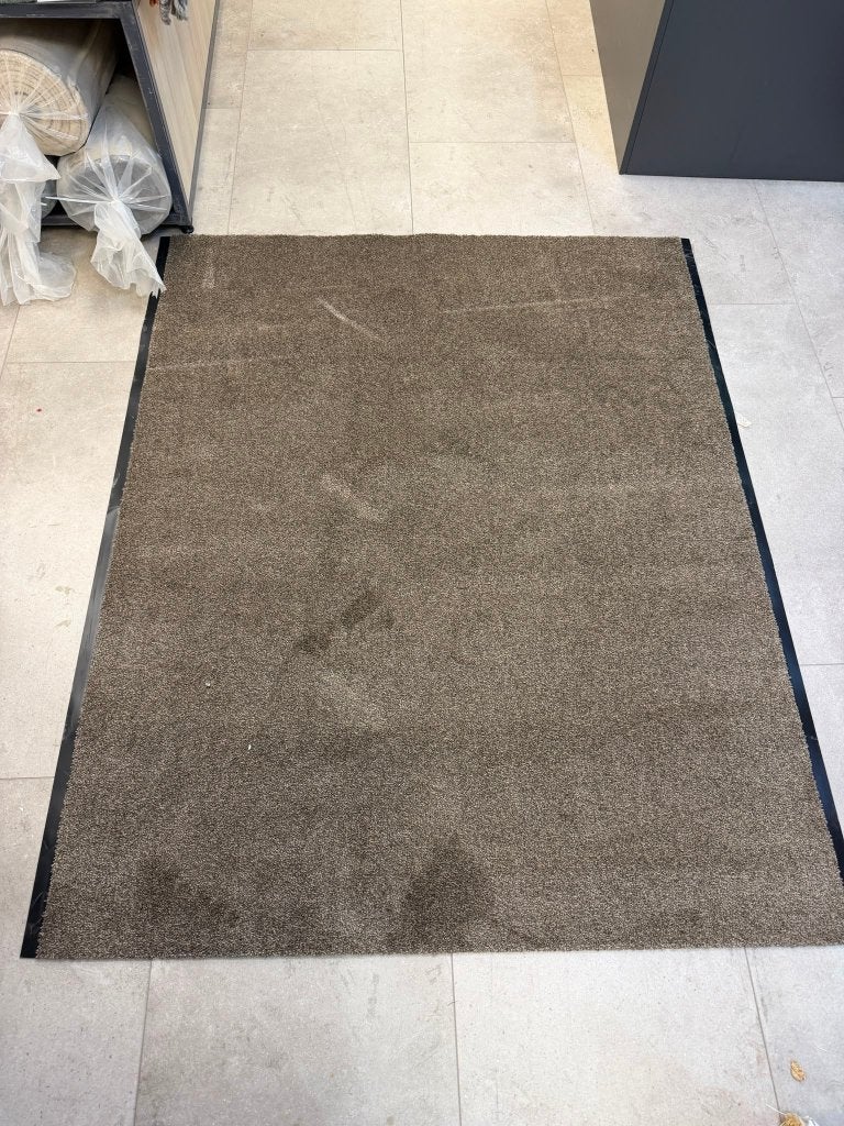 Deurmat schoonloopmat bruin 125x159cm, Ophalen, 50 tot 100 cm, 150 tot 200 cm, Rechthoekig