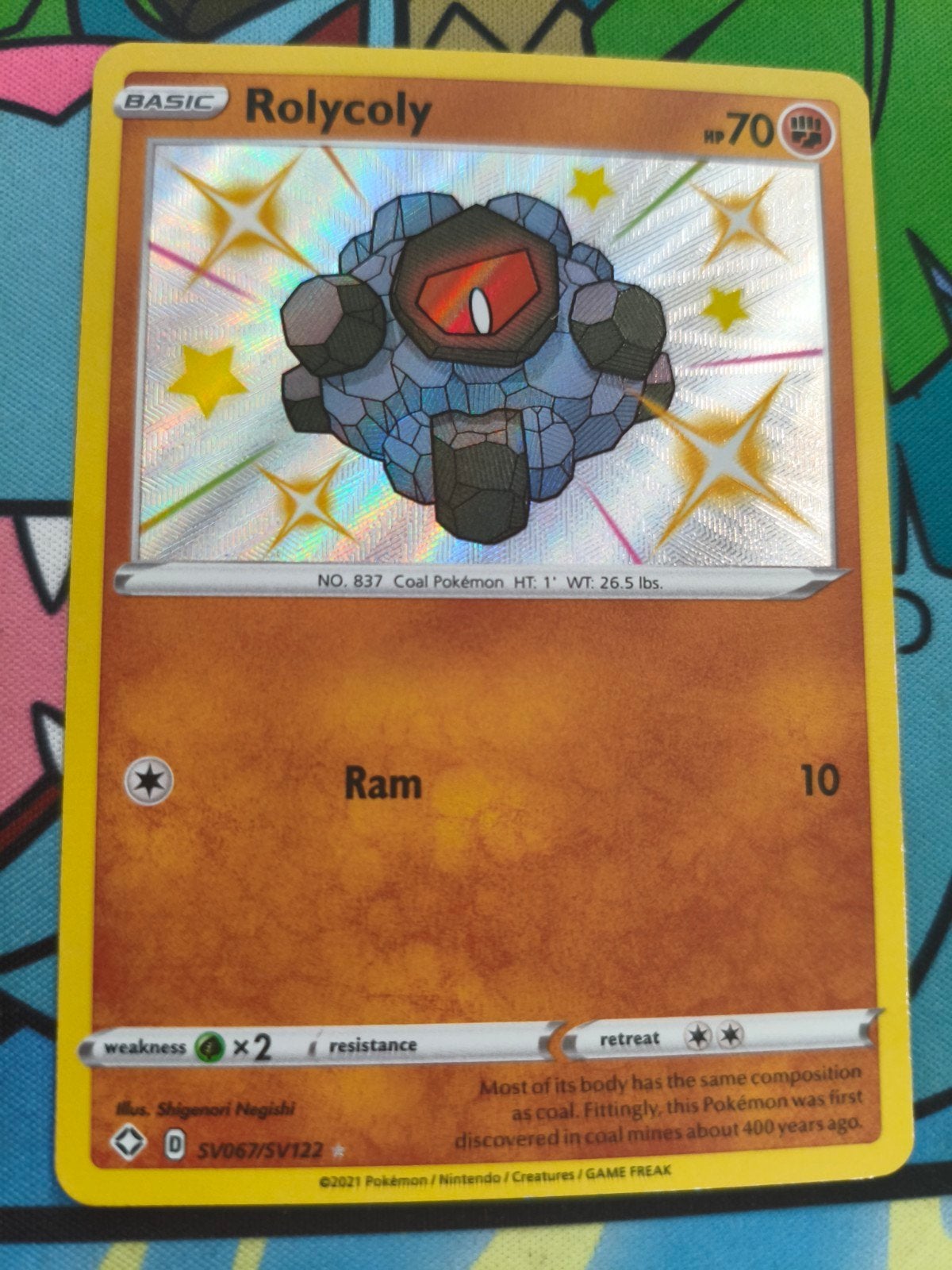 Rolycoly - SV067/SV122 - Shiny Vault, Ophalen of Verzenden, Zo goed als nieuw, Losse kaart, Foil