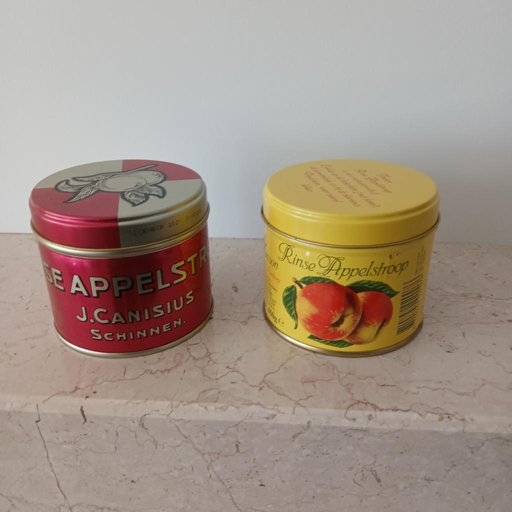 Vintage Appelsiroop Blikken - J. Canisius & Rinsche, Verzamelen, Blikken, Ophalen of Verzenden, Gebruikt, Overige, Overige merken