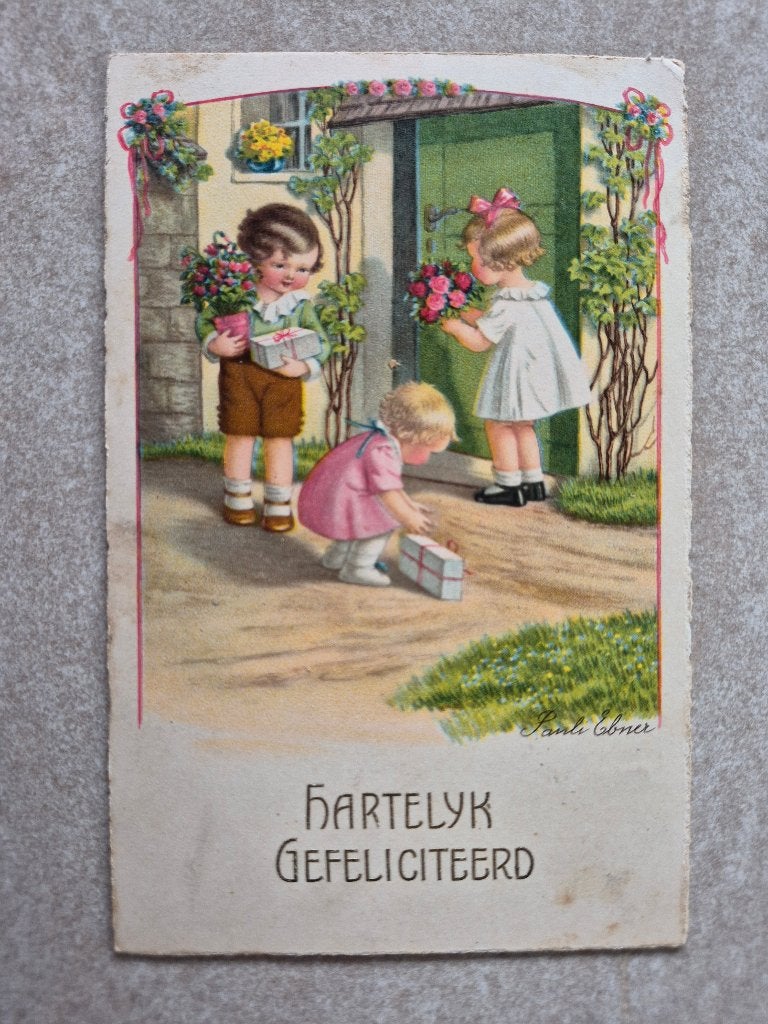 Pauli Ebner kinderkaart Nr. 27, Ophalen of Verzenden, 1940 tot 1960, Gelopen, Kinderen