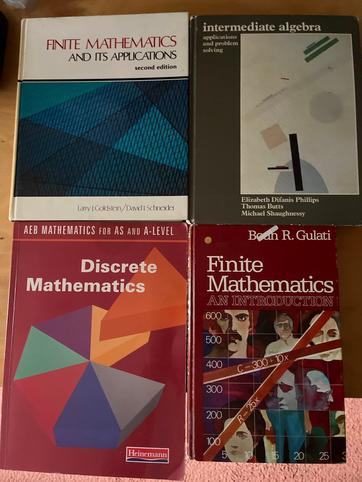 Wiskundeboeken: Finite Mathematics, Discrete Mathematics, Al, Boeken, Verzenden, Beta, Gelezen, Overige niveaus