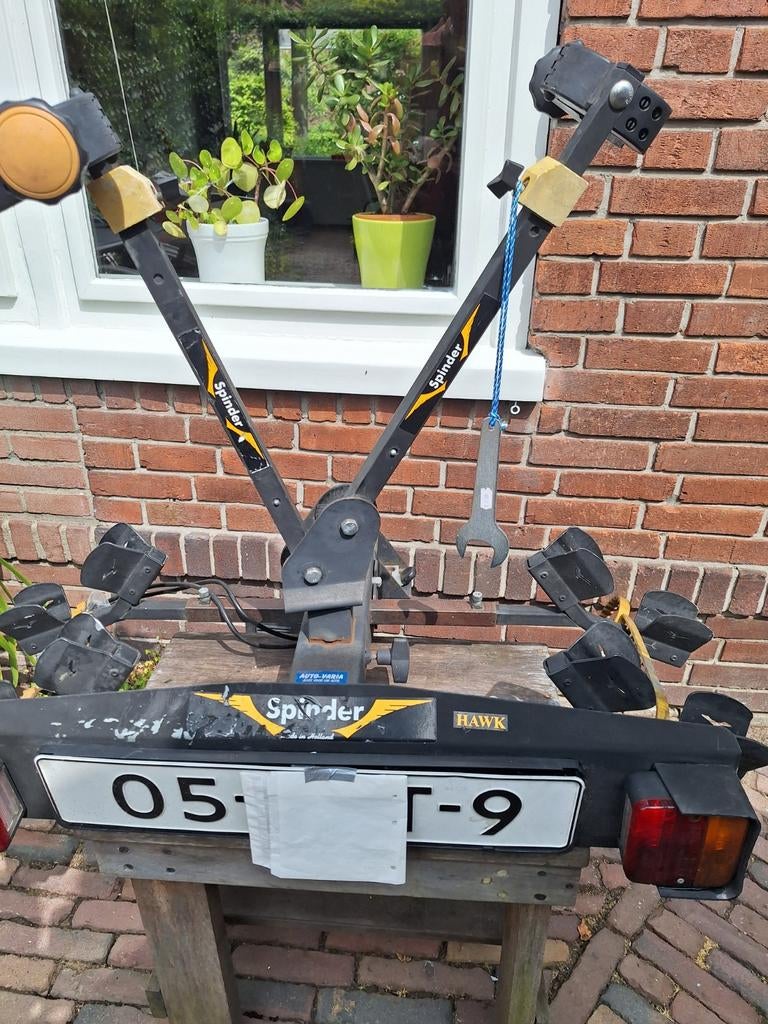 Spiderhawk fietsdrager, Ophalen, Gebruikt, Trekhaakdrager