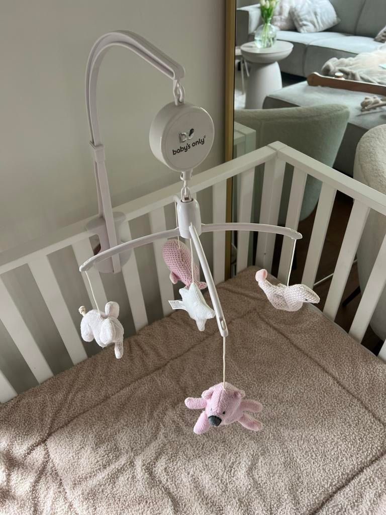 Baby's Only Muziekmobiel met gebreide diertjes, Ophalen, Zo goed als nieuw