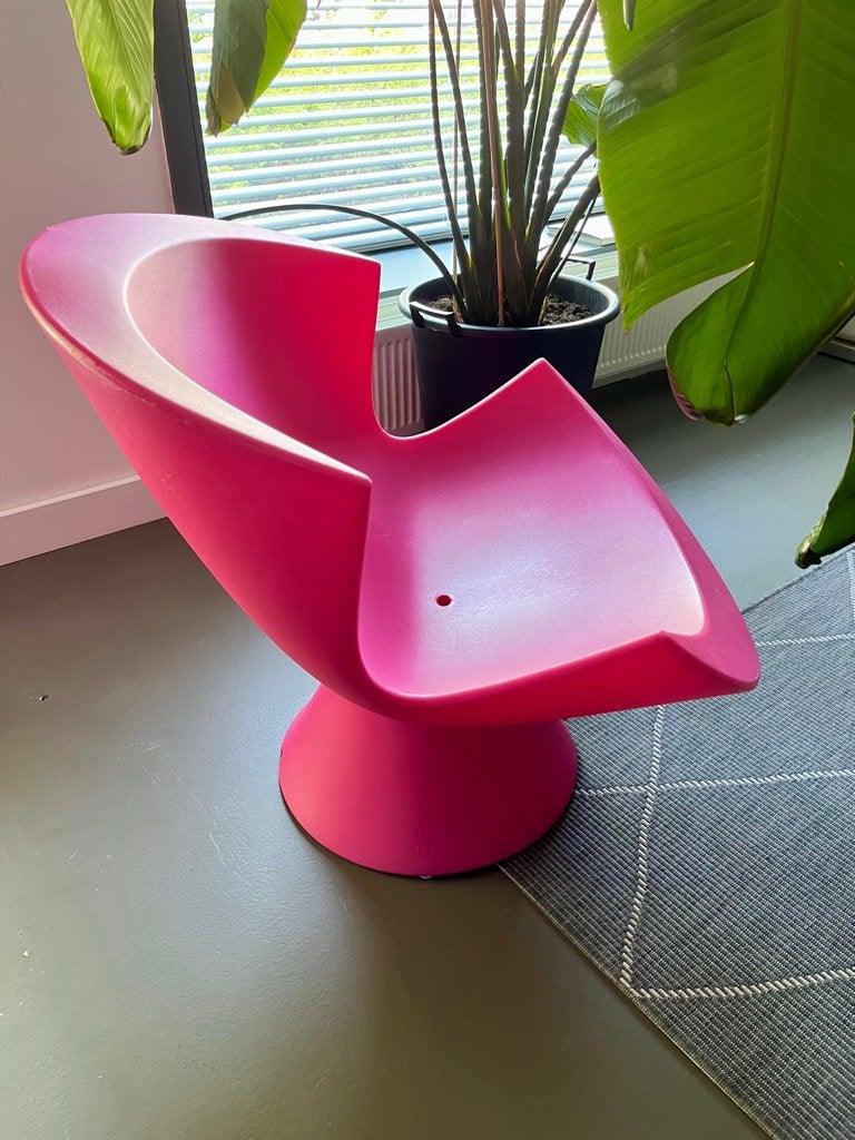 Loungestoel Roze | Tuinstoel | Kite | Karim Rashid | Label, Ophalen, Zo goed als nieuw, Kunststof