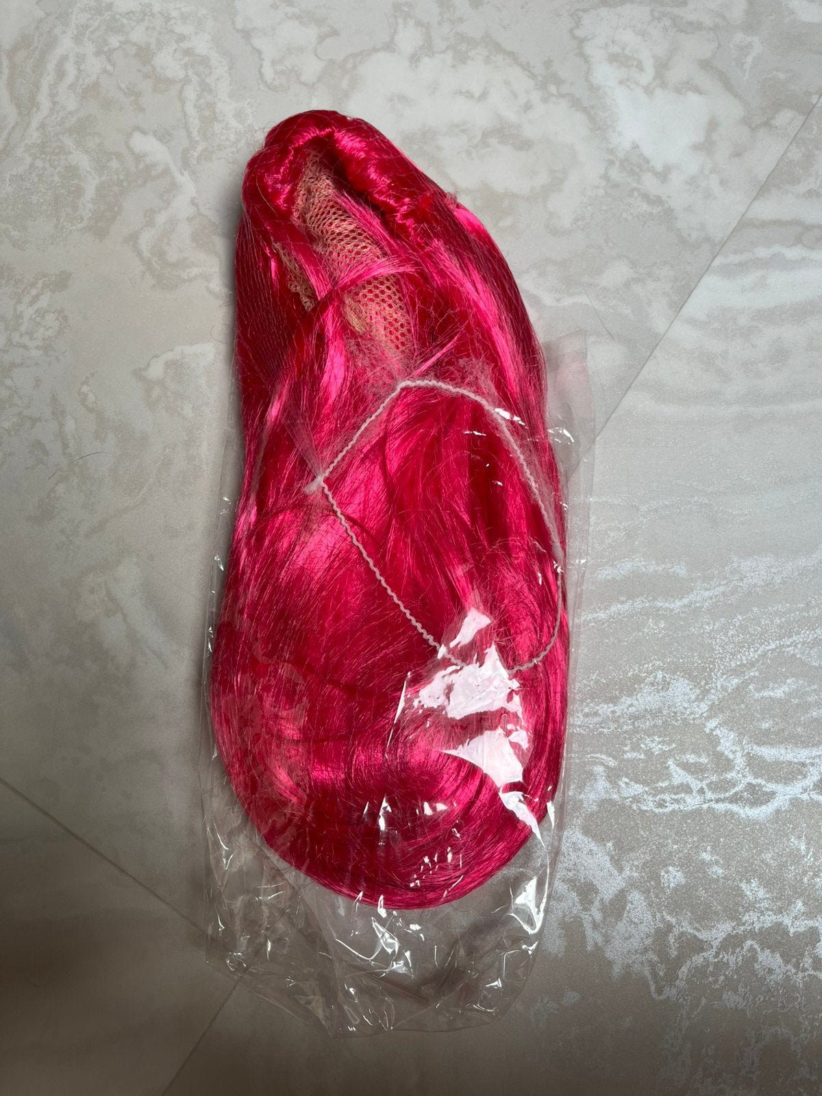 Roze pruik niet gebruikt, Ophalen, Zo goed als nieuw, Pruik of Haarverlenging