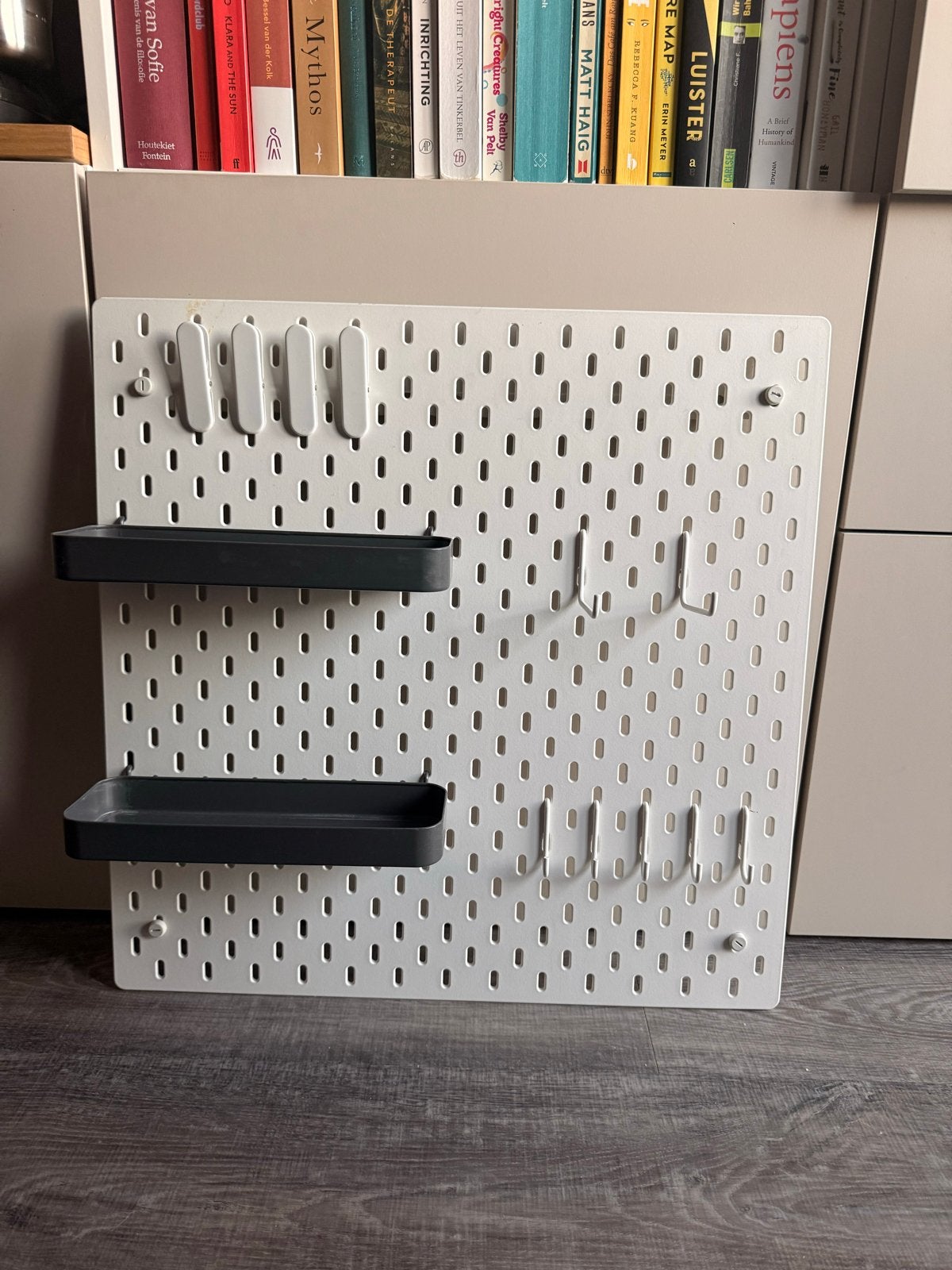 IKEA SKÅDIS Opbergbord // pegboard met accessoires, Ophalen, Gebruikt