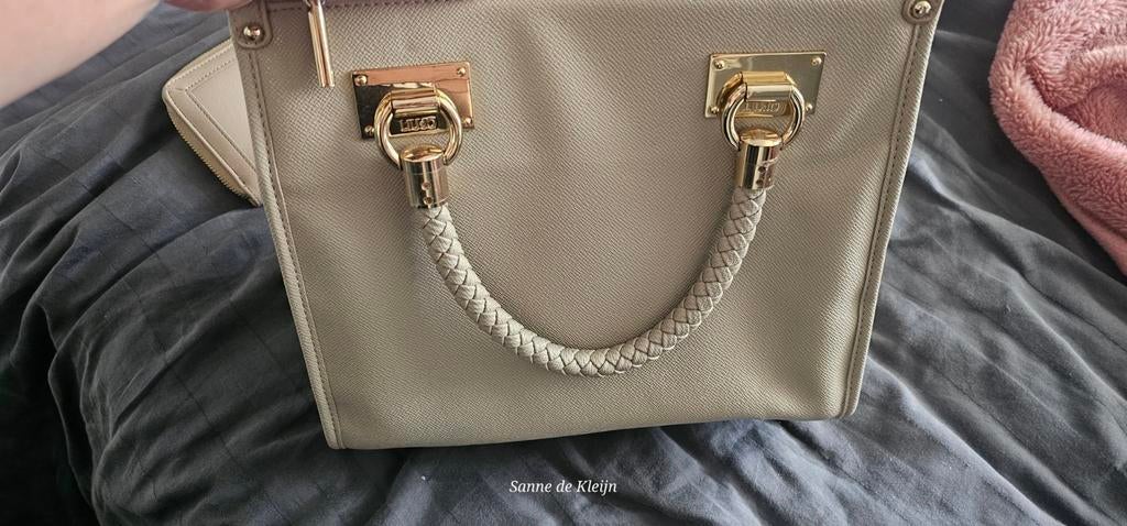 Liu Jo handtas met portemonnee - Gebruikt, Ophalen of Verzenden, Gebruikt, Beige, Handtas