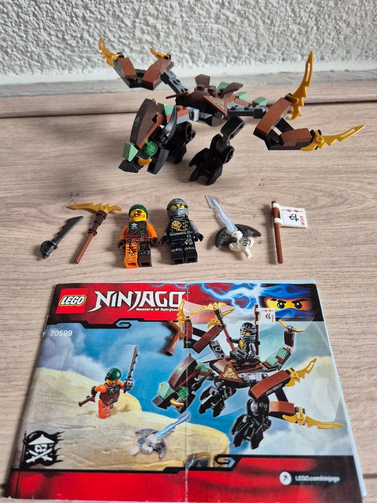 Lego Ninjago 70599 Cole's Dragon, Compleet, Gebruikt, Lego, Ophalen of Verzenden