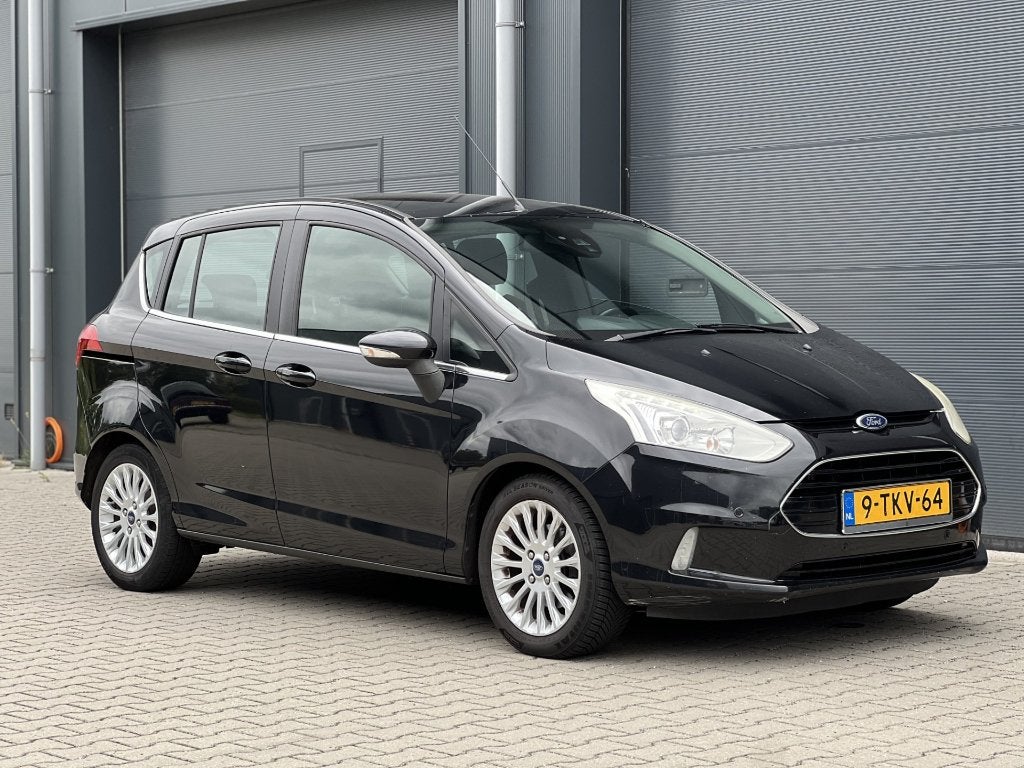 Ford B-Max 1.0 Ecoboost 2014 APK 20-03-2027, Auto's, Ford, Voorwielaandrijving, Euro 5, 750 kg, Zwart