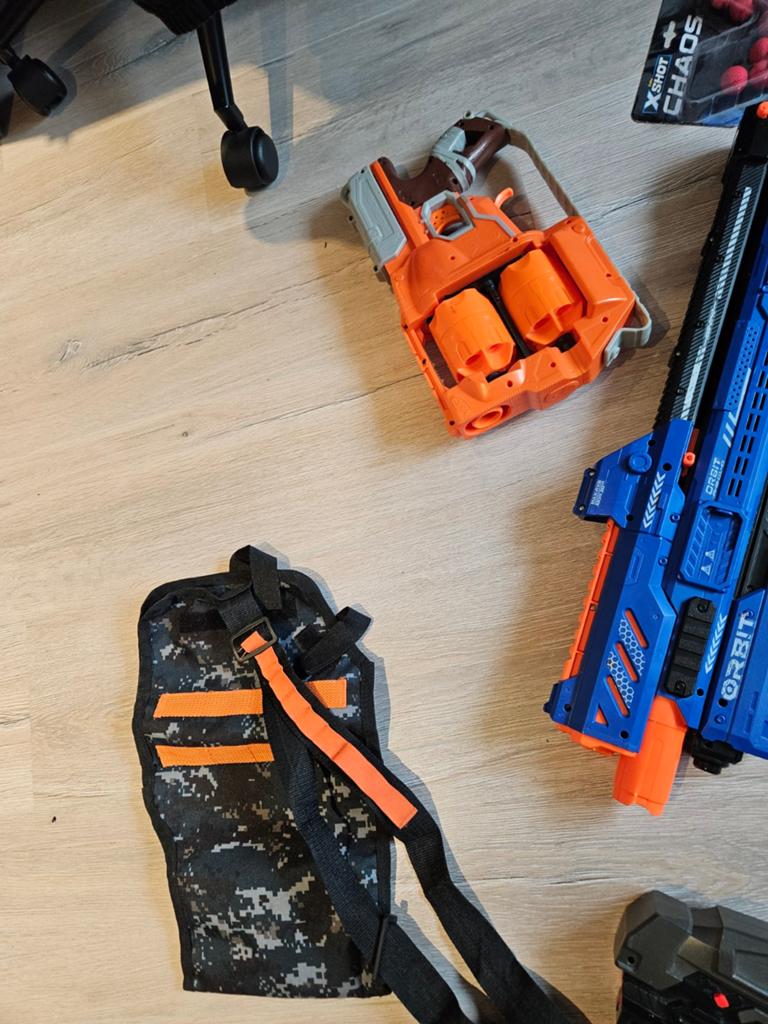 Grote Nerf en X-Shot Blaster Collectie met Accessoires, Ophalen of Verzenden, Gebruikt