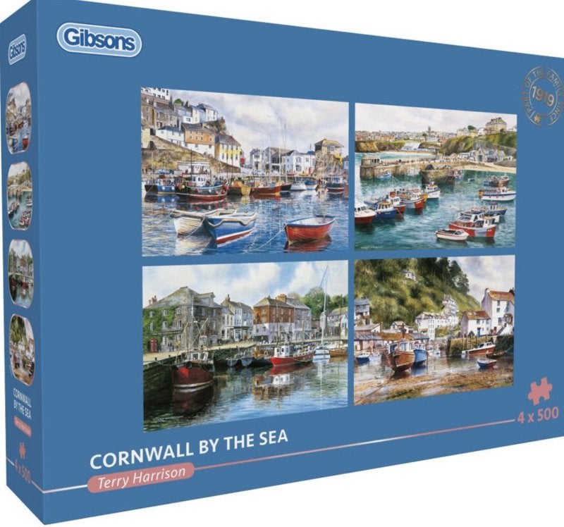 Gibsons - Cornwall by the Sea - 4x500 stukjes, Hobby en Vrije tijd, Denksport en Puzzels, Ophalen of Verzenden, 500 t/m 1500 stukjes