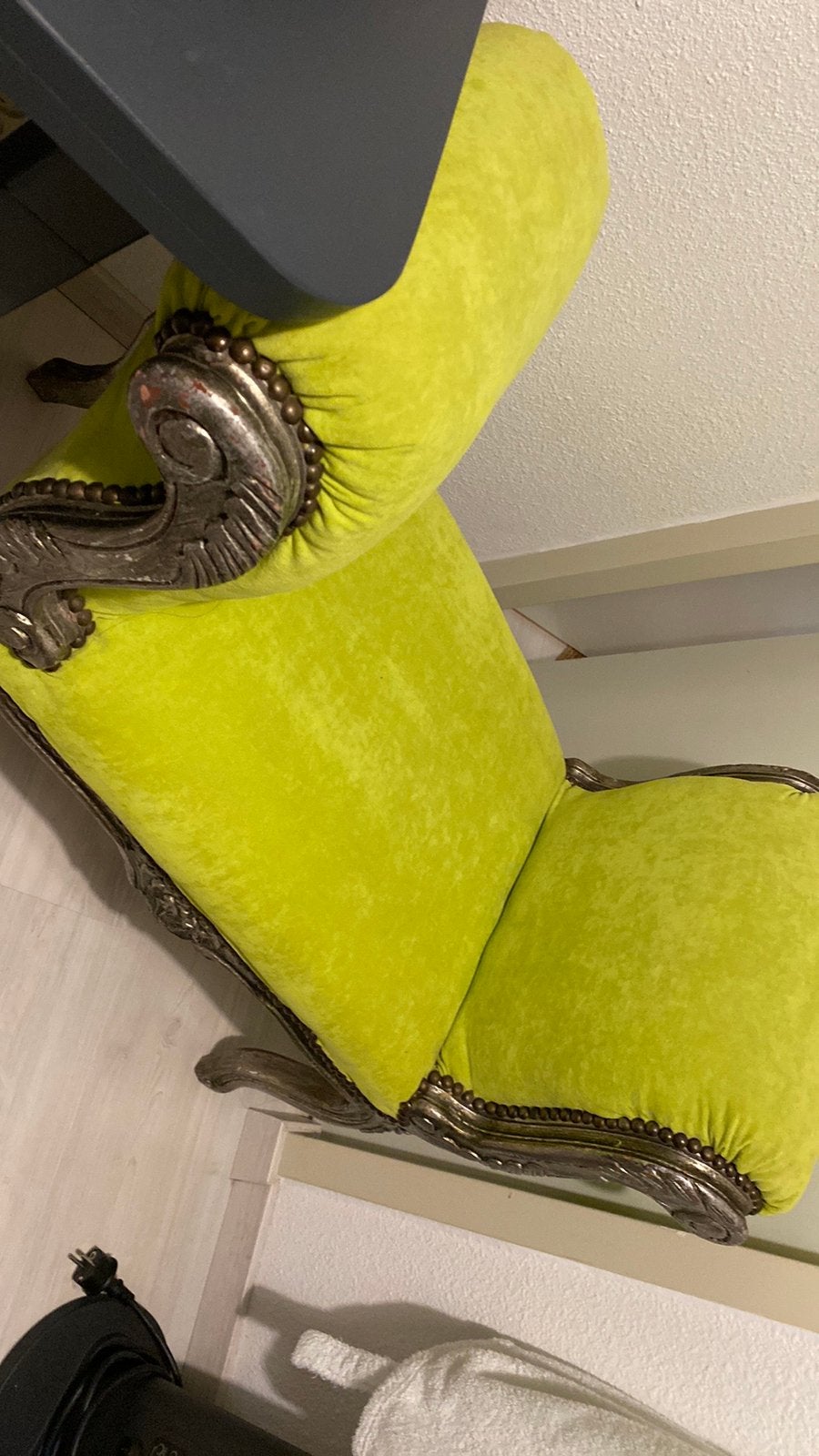 Mooie Barok bank kl mint, Ophalen, 50 tot 75 cm, Zo goed als nieuw, Vitage