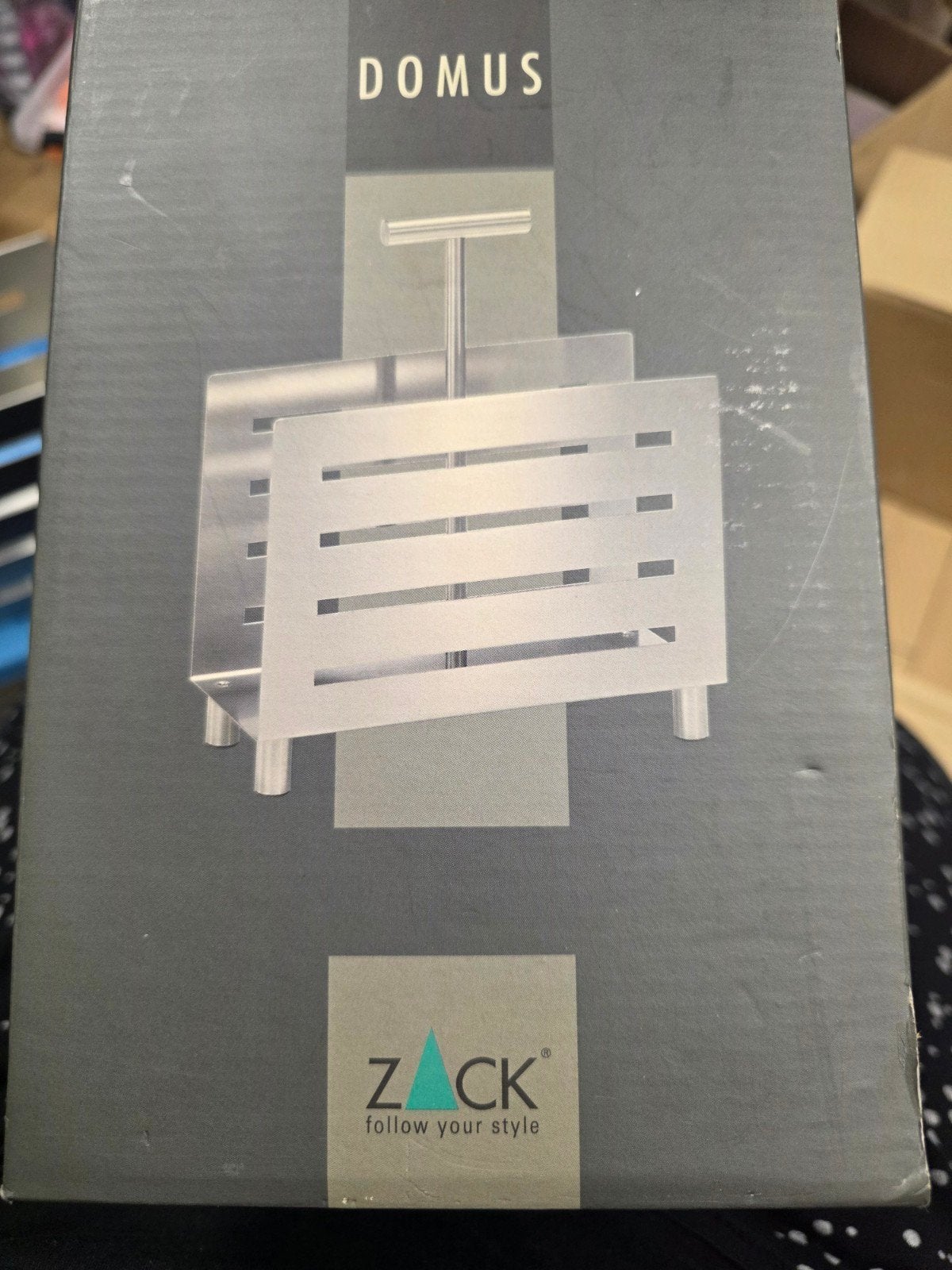 ZACK Domus Tijdschriftenrek RVS - Nieuw in doos, Huis en Inrichting, Lectuurbak, Ophalen, Nieuw