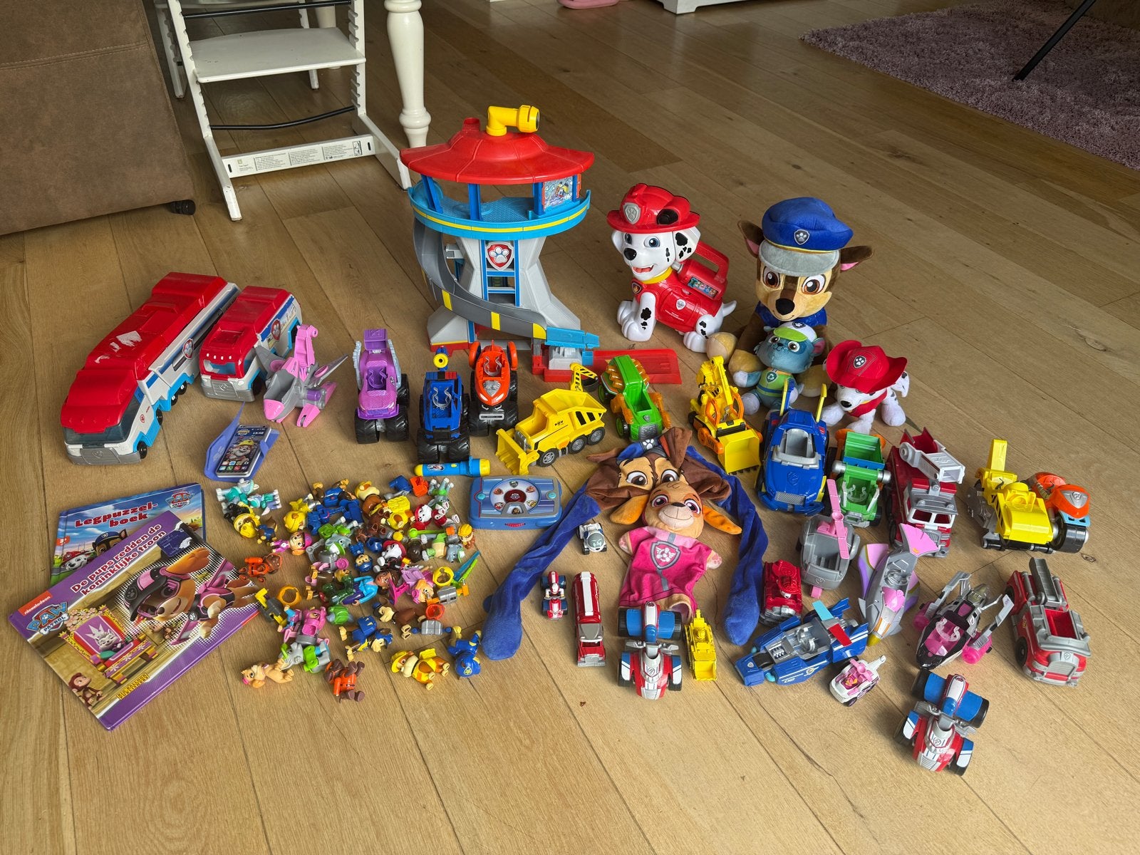 Grote Paw Patrol Speelgoed Collectie - Toren, Voertuigen & F, Ophalen of Verzenden, Gebruikt